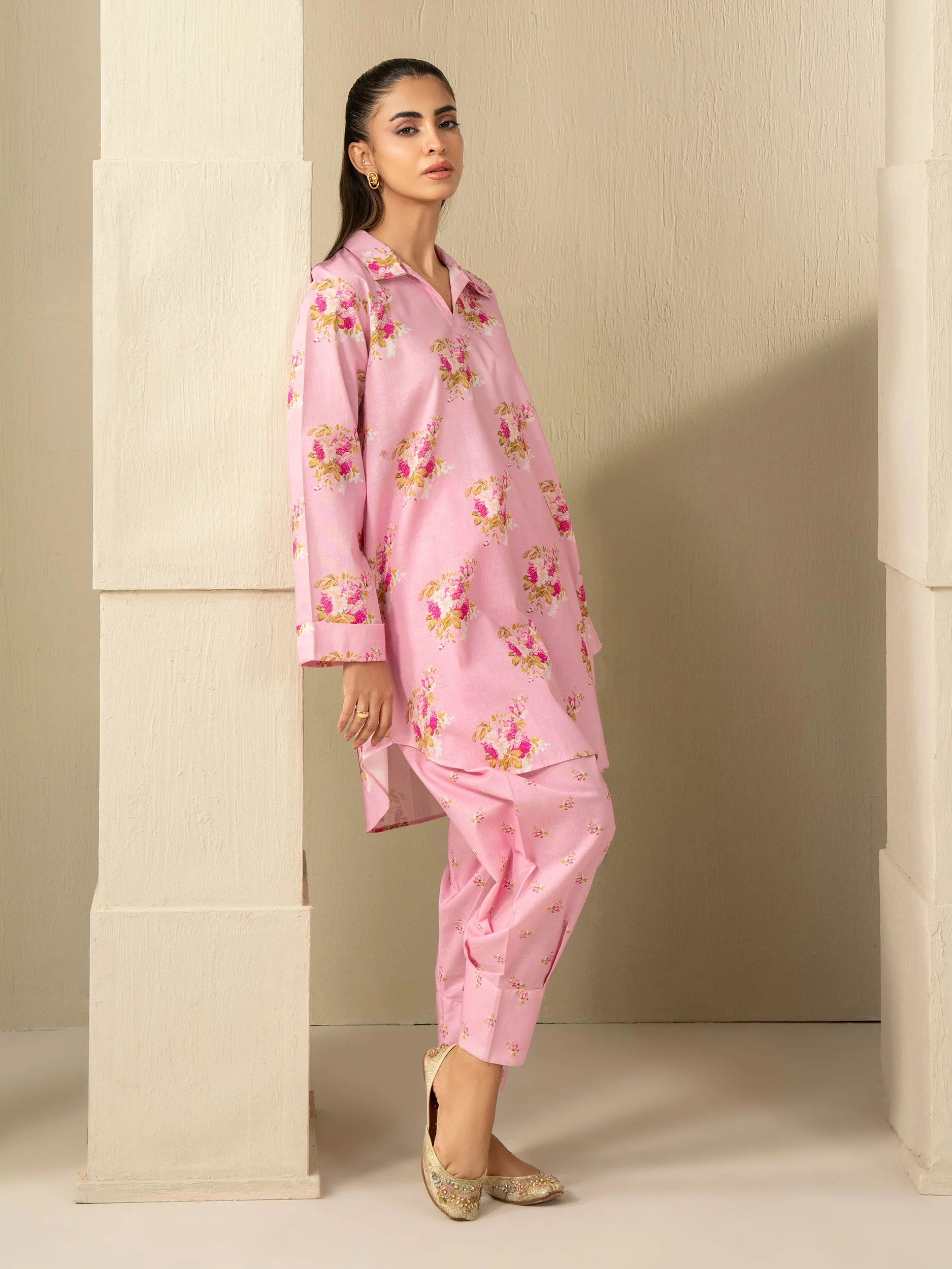 2 Piece Khaddar Suit-Printed (Unstitched) - Image 5