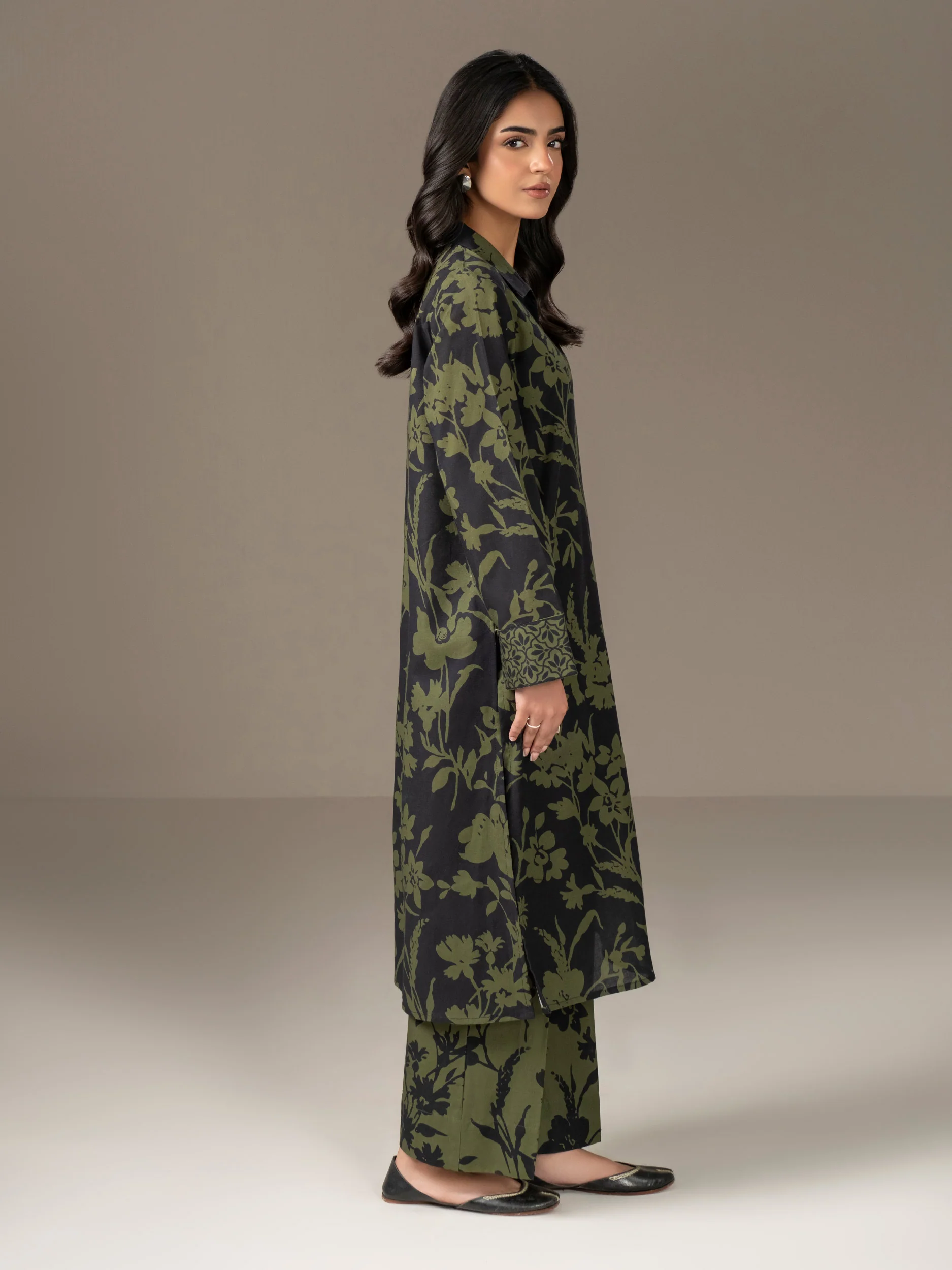 2 Piece Khaddar Suit-Printed (Unstitched) - Image 3