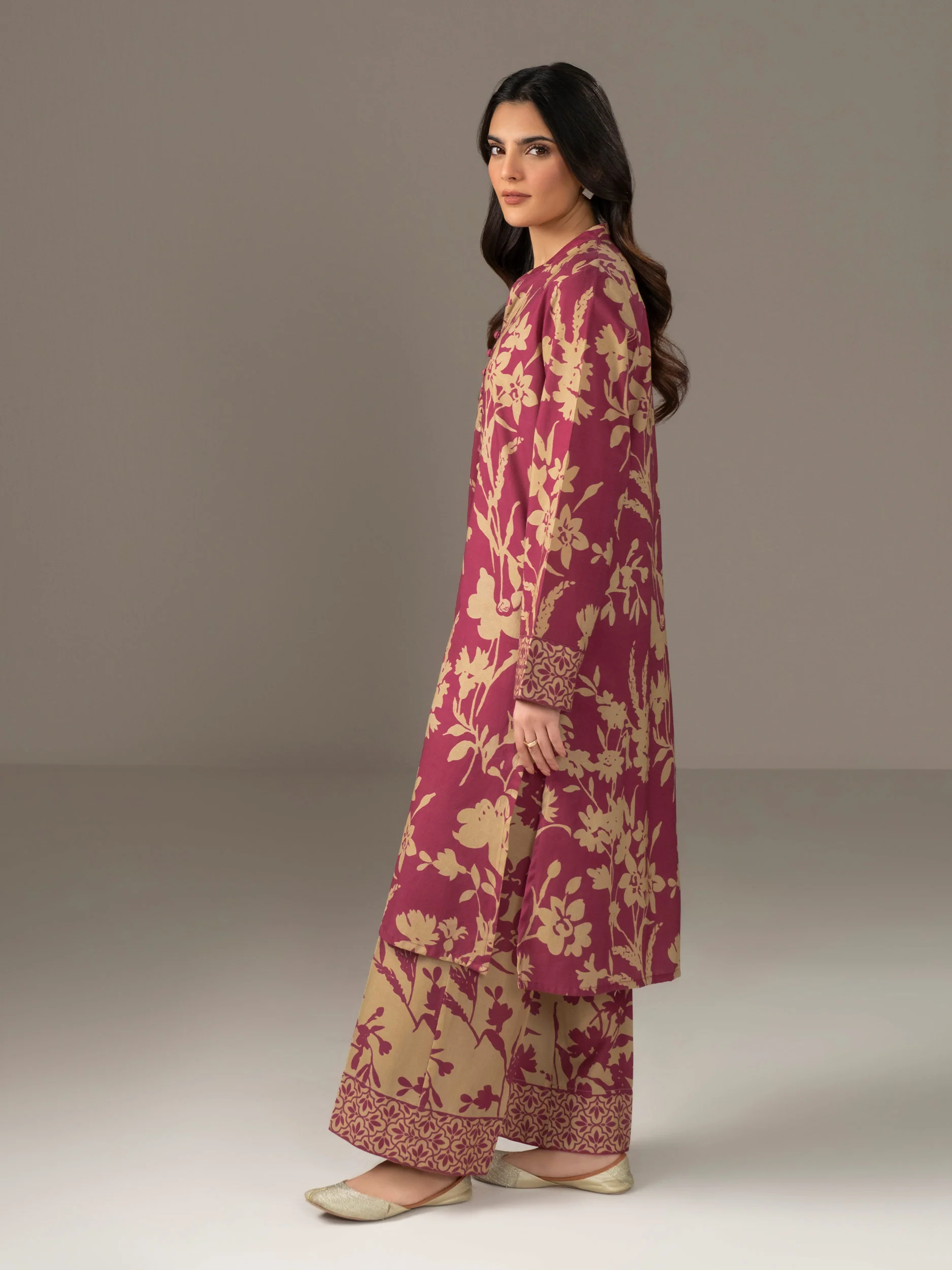 2 Piece Khaddar Suit-Printed (Unstitched) - Image 4