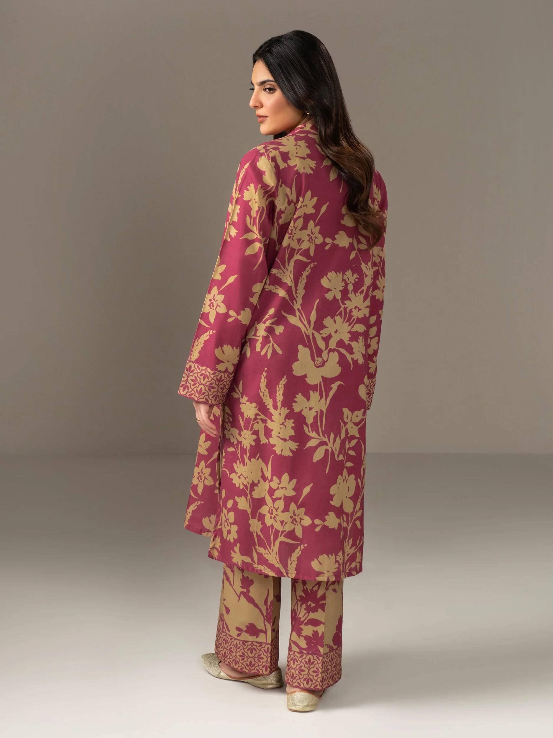 2 Piece Khaddar Suit-Printed (Unstitched) - Image 5