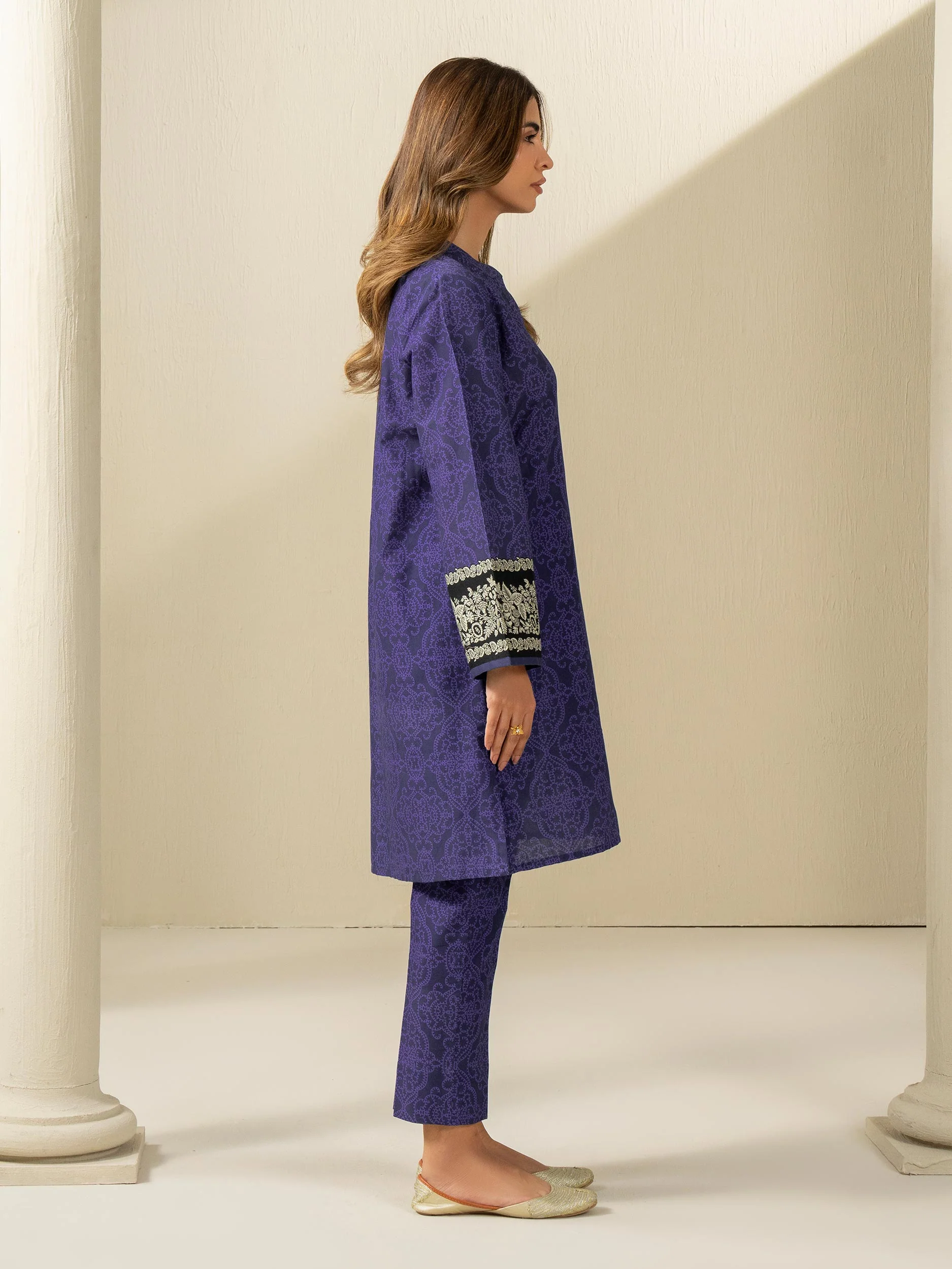 2 Piece Khaddar Suit-Printed (Unstitched) - Image 3
