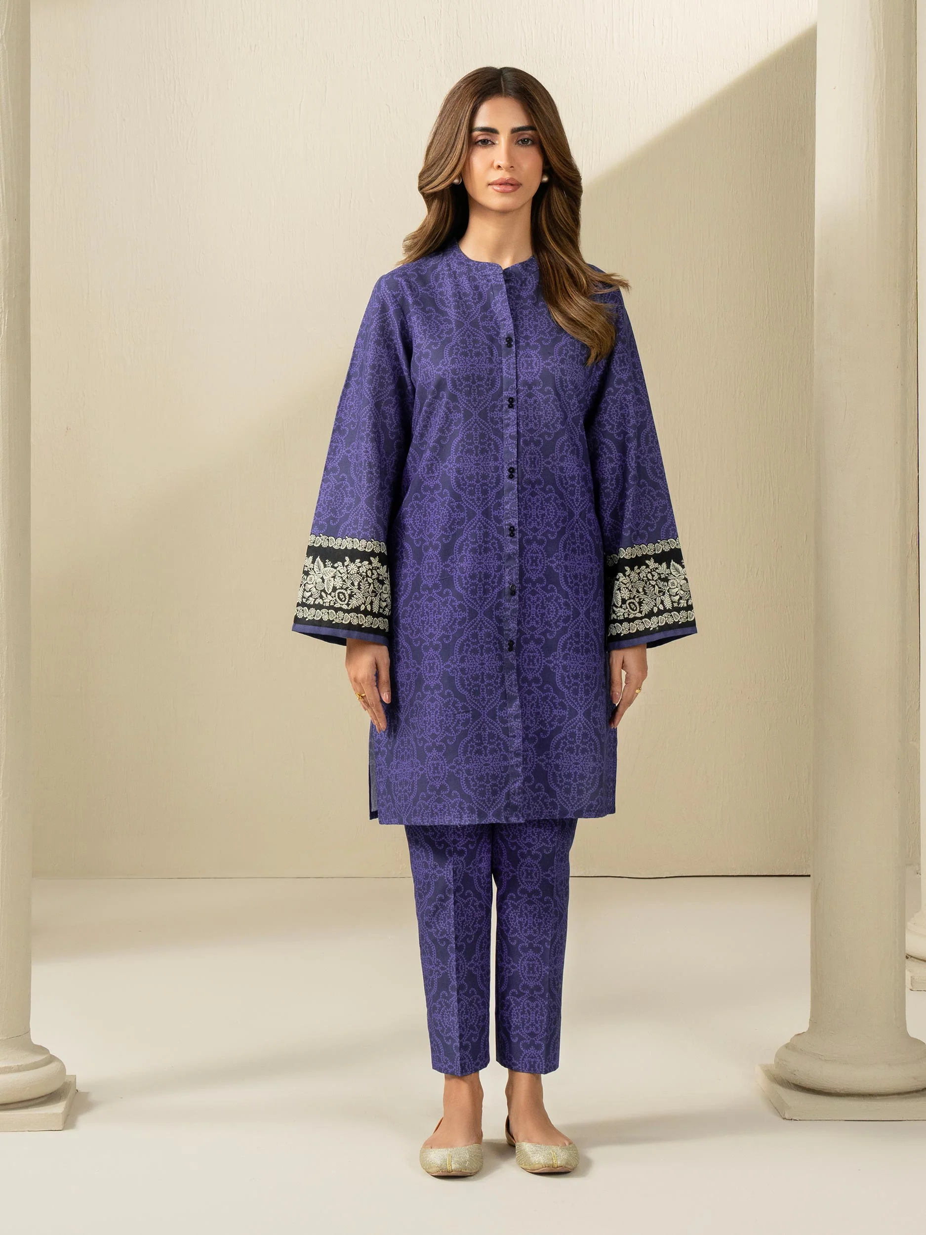 2 Piece Khaddar Suit-Printed (Unstitched) - Image 5