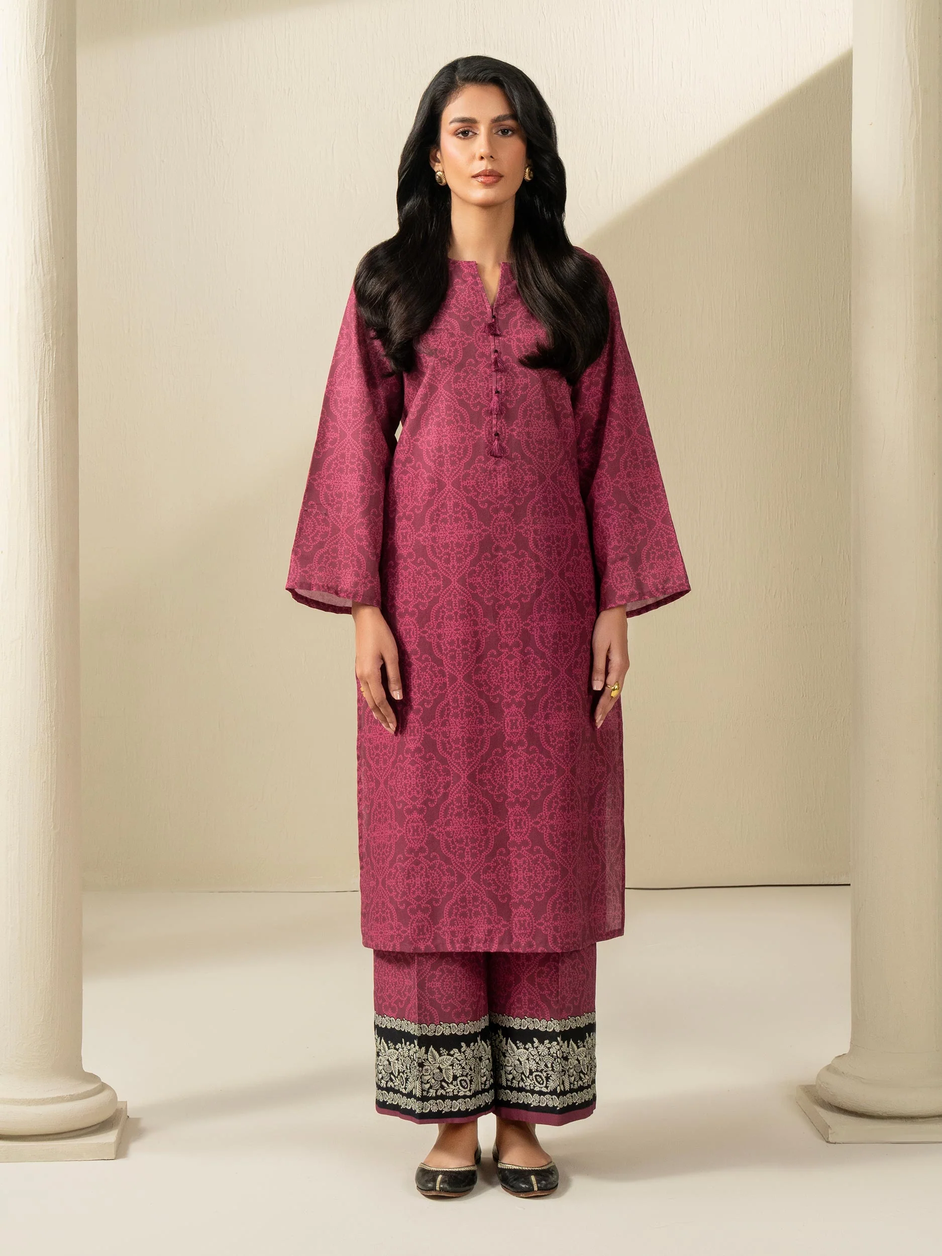 2 Piece Khaddar Suit-Printed (Unstitched) - Image 3