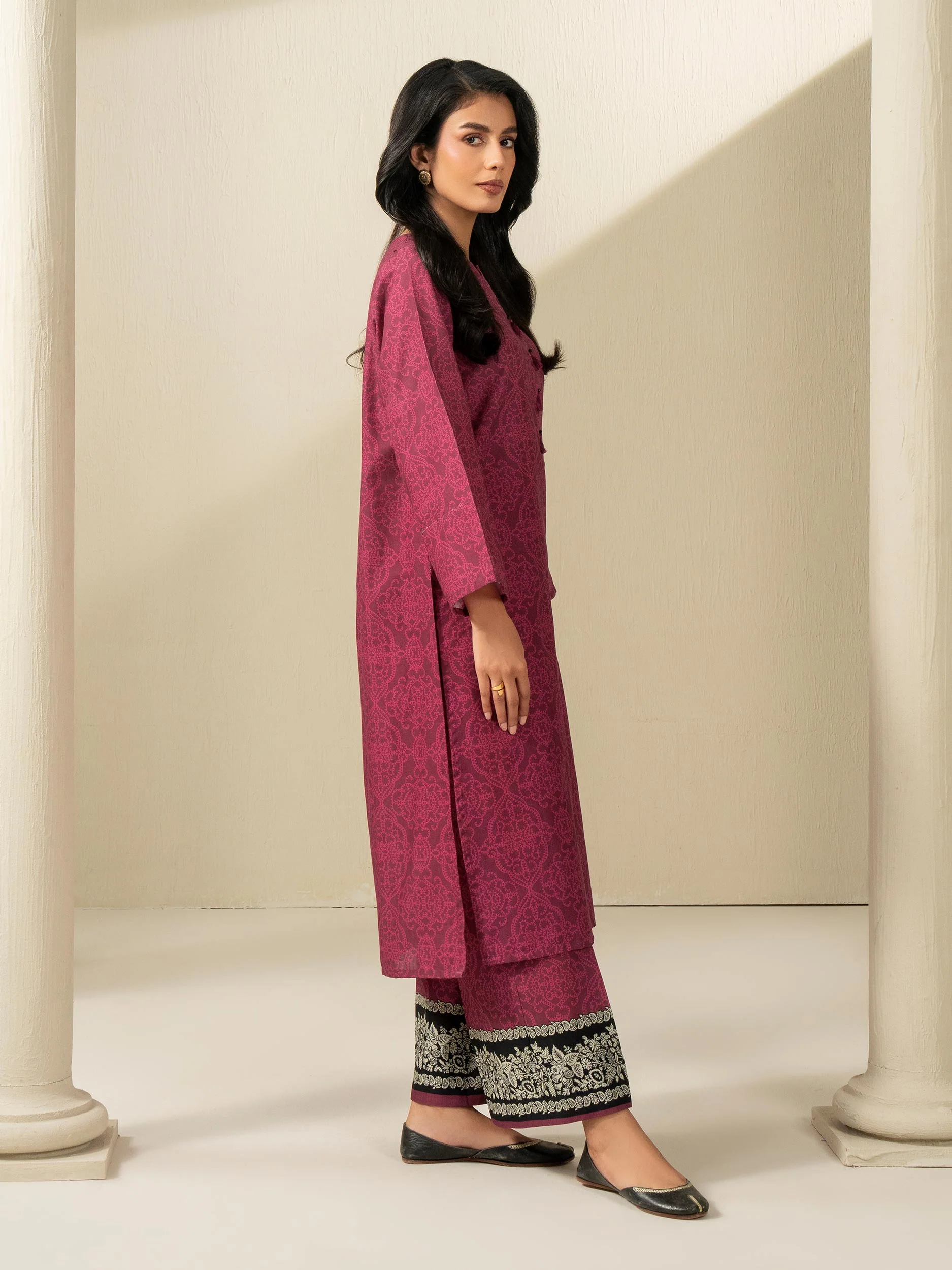 2 Piece Khaddar Suit-Printed (Unstitched) - Image 4