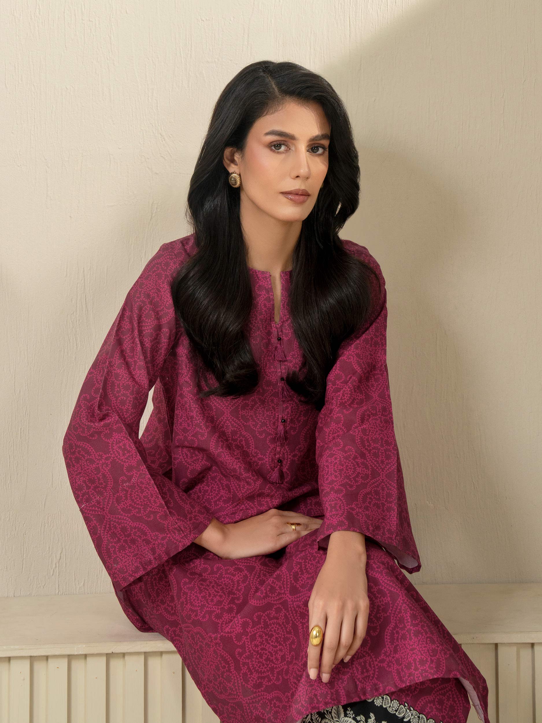 2 Piece Khaddar Suit-Printed (Unstitched) - Image 6
