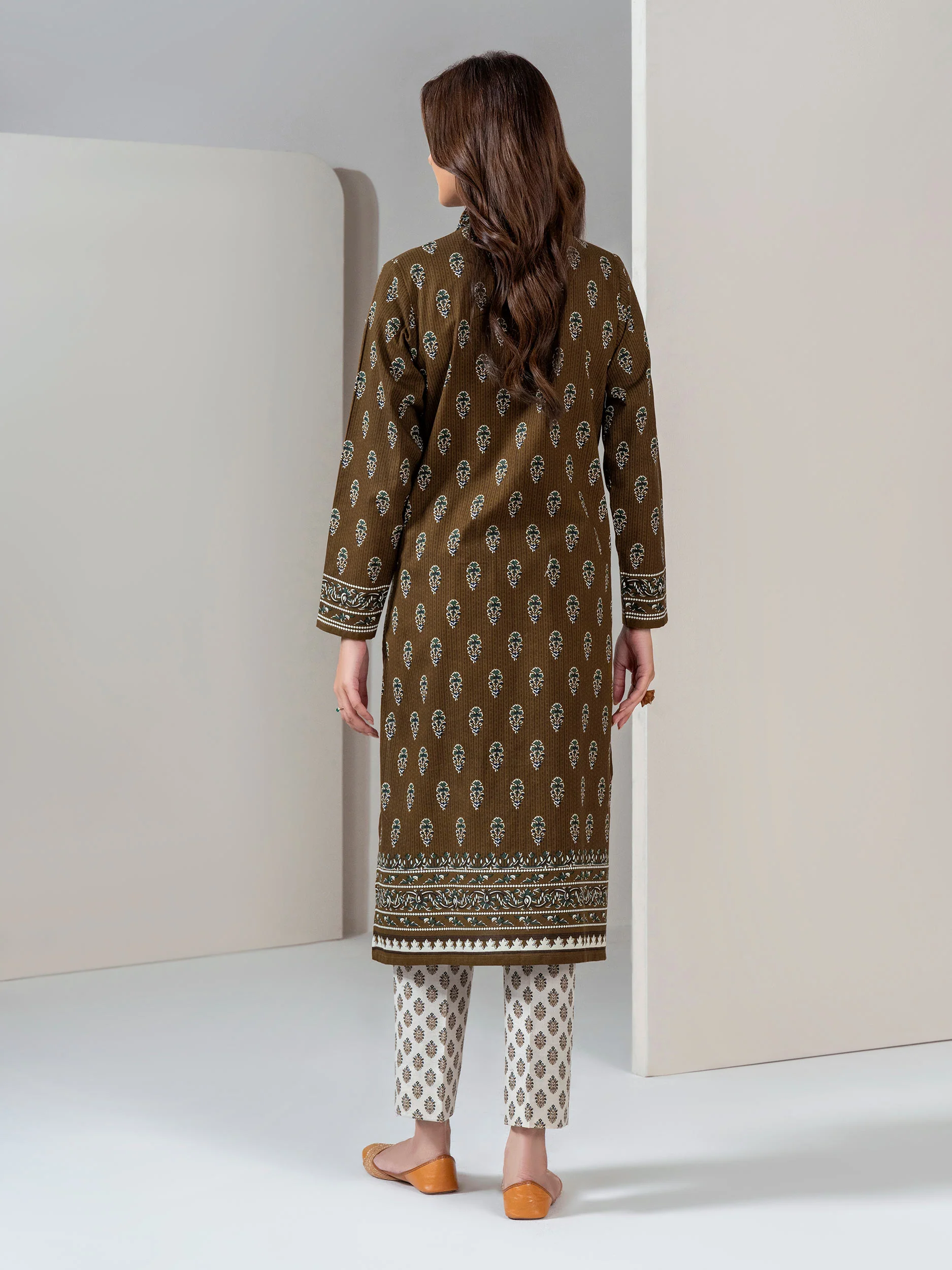 2 Piece Slub Khaddar Suit (Unstitched) - Image 4