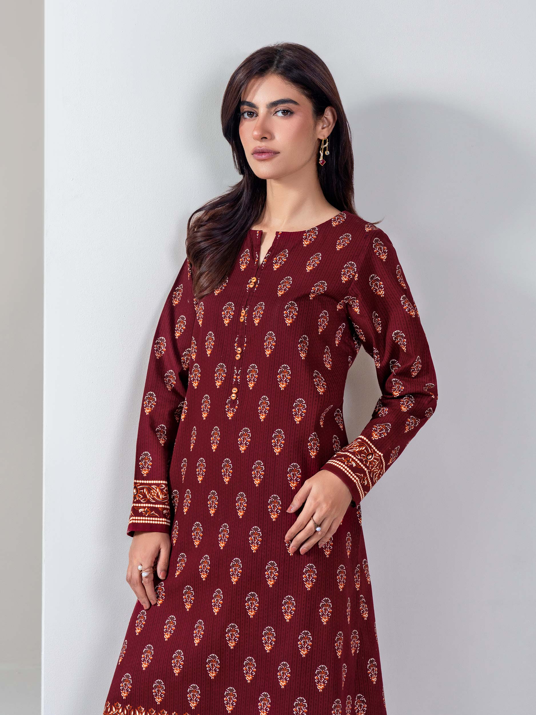 2 Piece Slub Khaddar Suit (Unstitched) - Image 6
