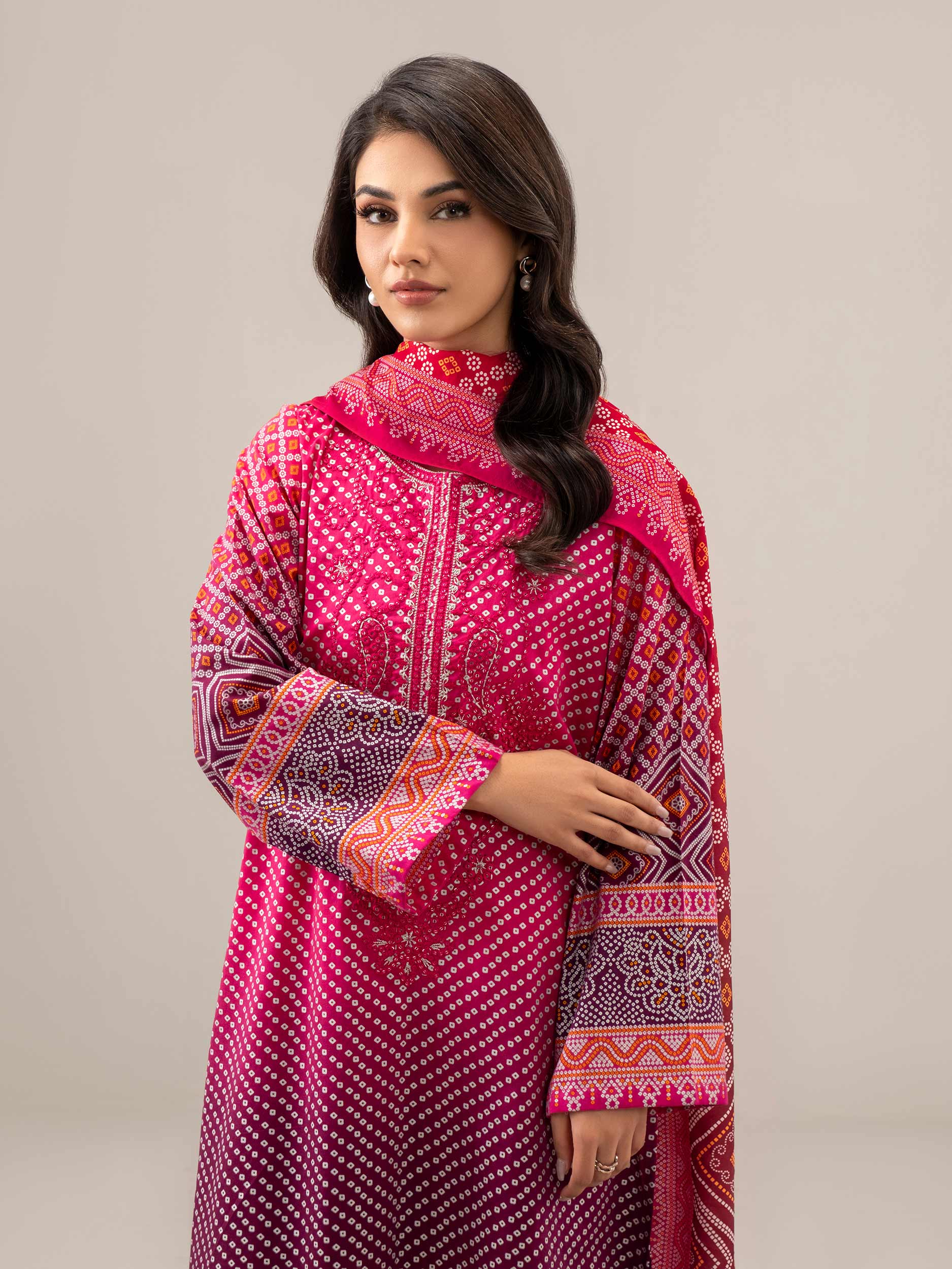 3 Piece Lawn Suit-Embroidered (Unstitched) - Image 5