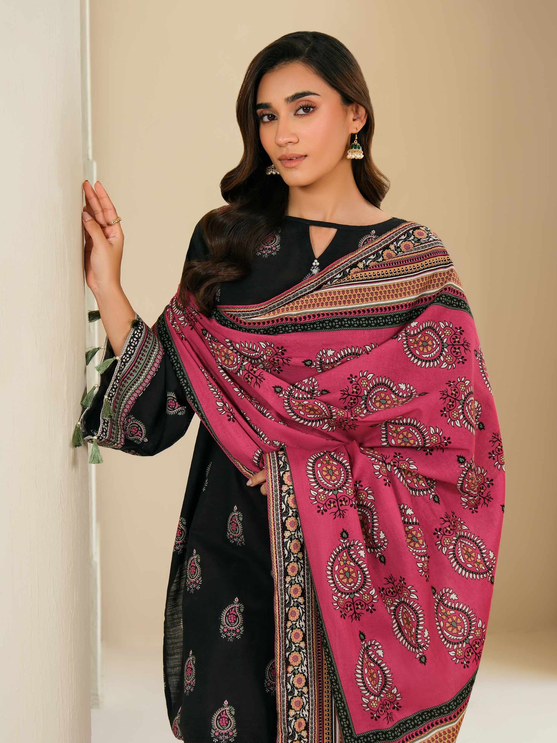 3 Piece Khaddar Suit-Printed (Unstitched) - Image 5