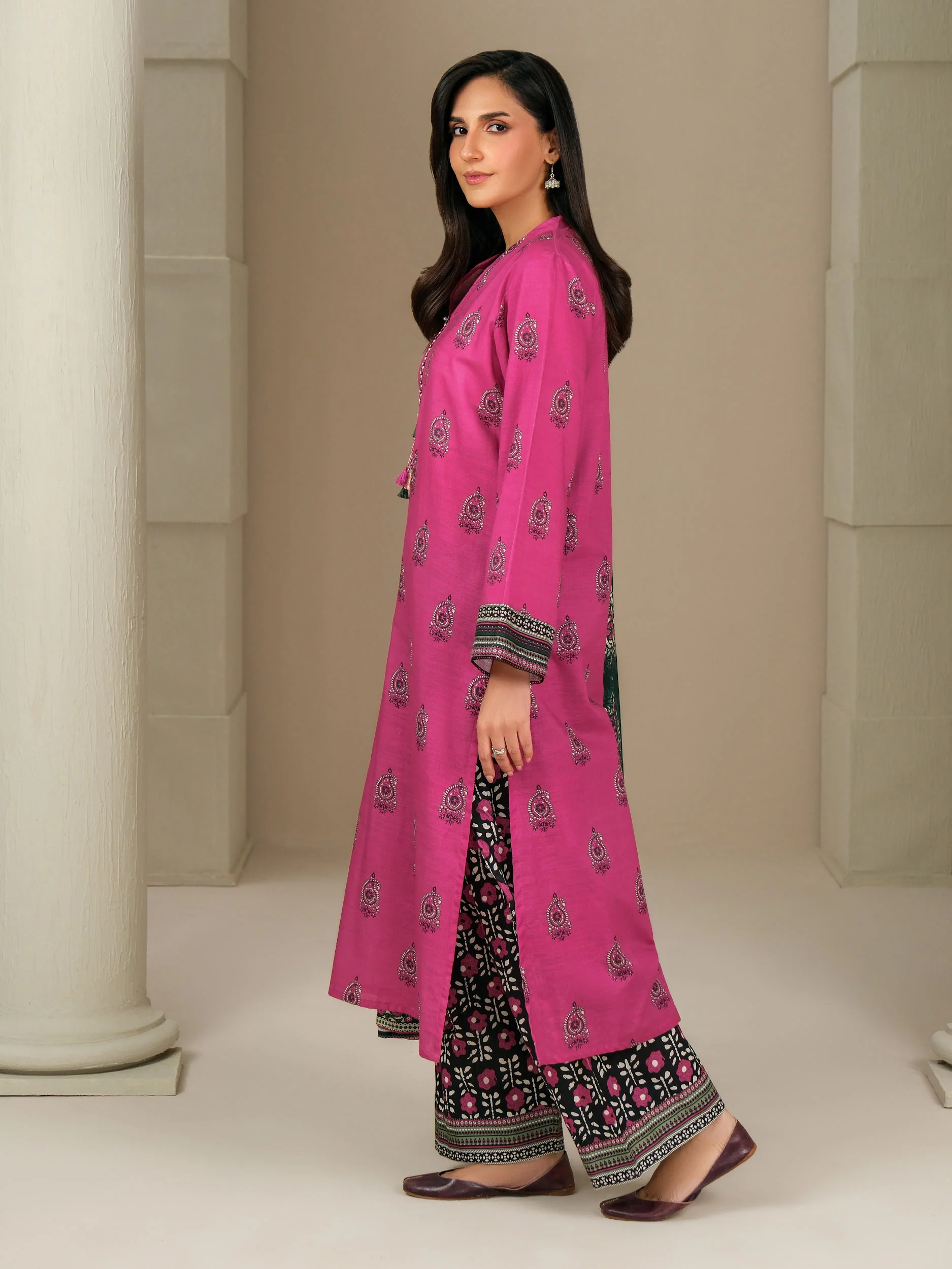 3 Piece Khaddar Suit-Printed (Unstitched) - Image 5