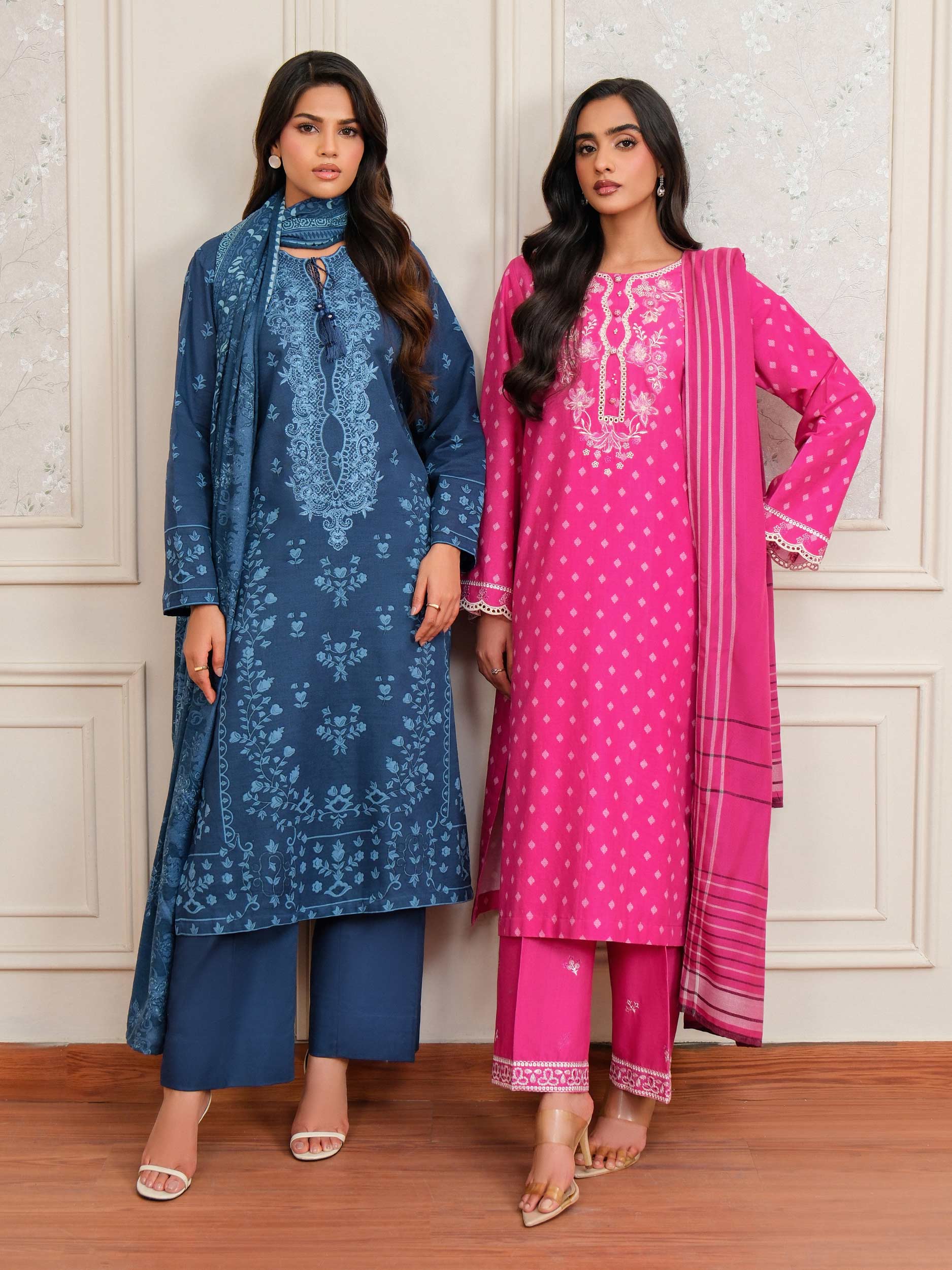 3 Piece Khaddar Suit-Embroidered (Unstitched) - Image 7