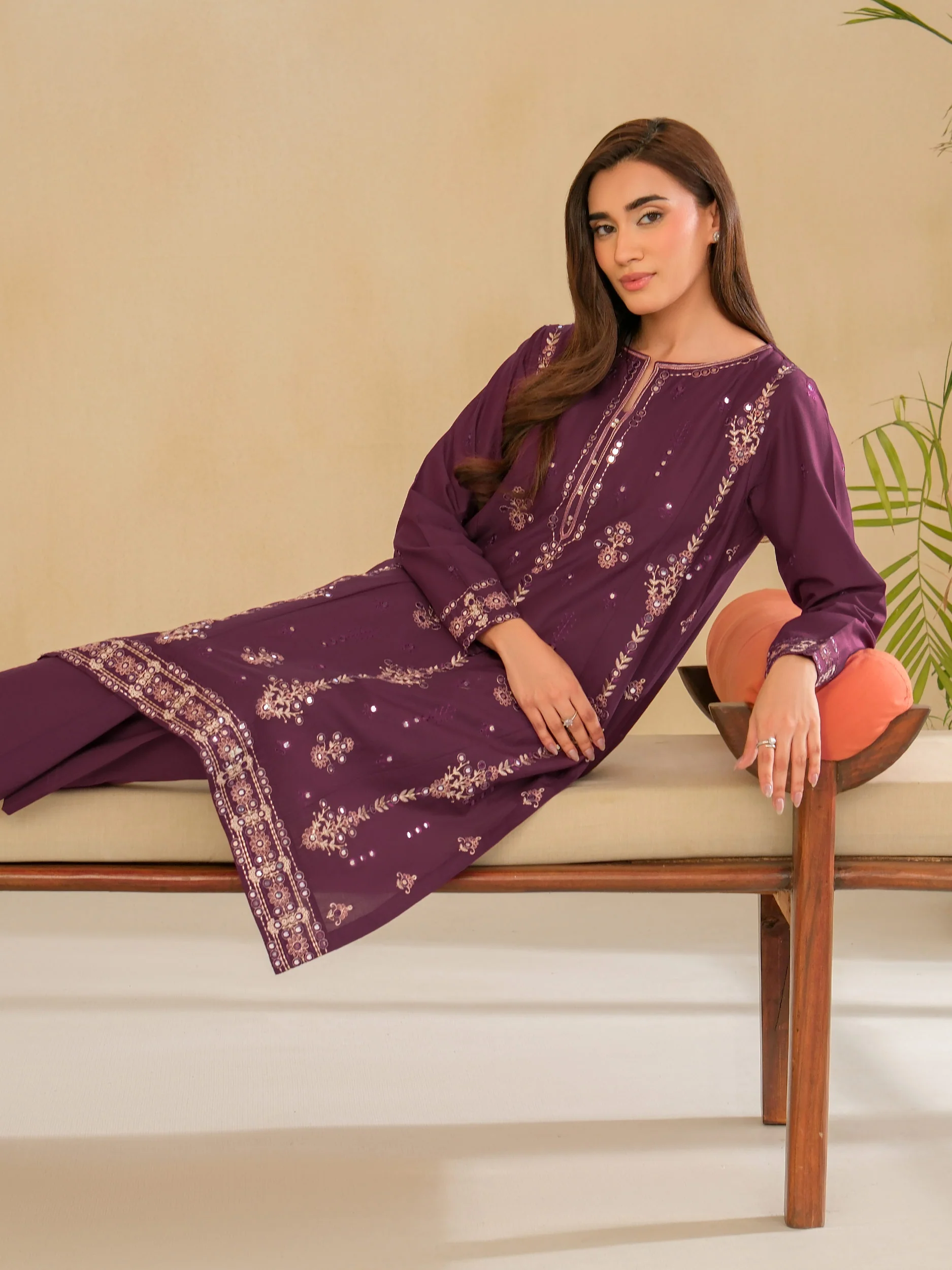 2 Piece Lawn Suit-Embroidered (Unstitched) - Image 5