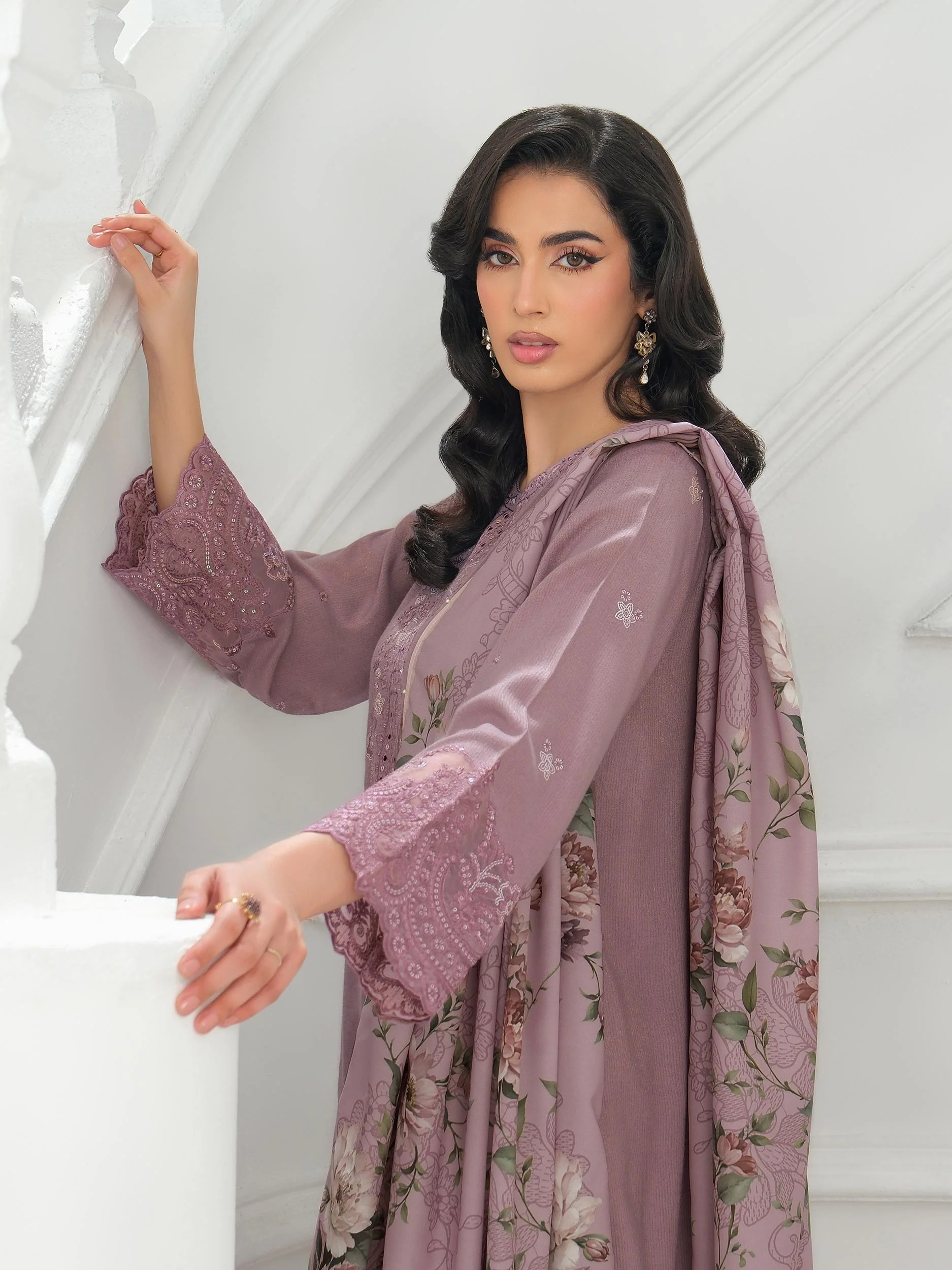 3 Piece Karandi Suit-Embroidered (Unstitched) - Image 7