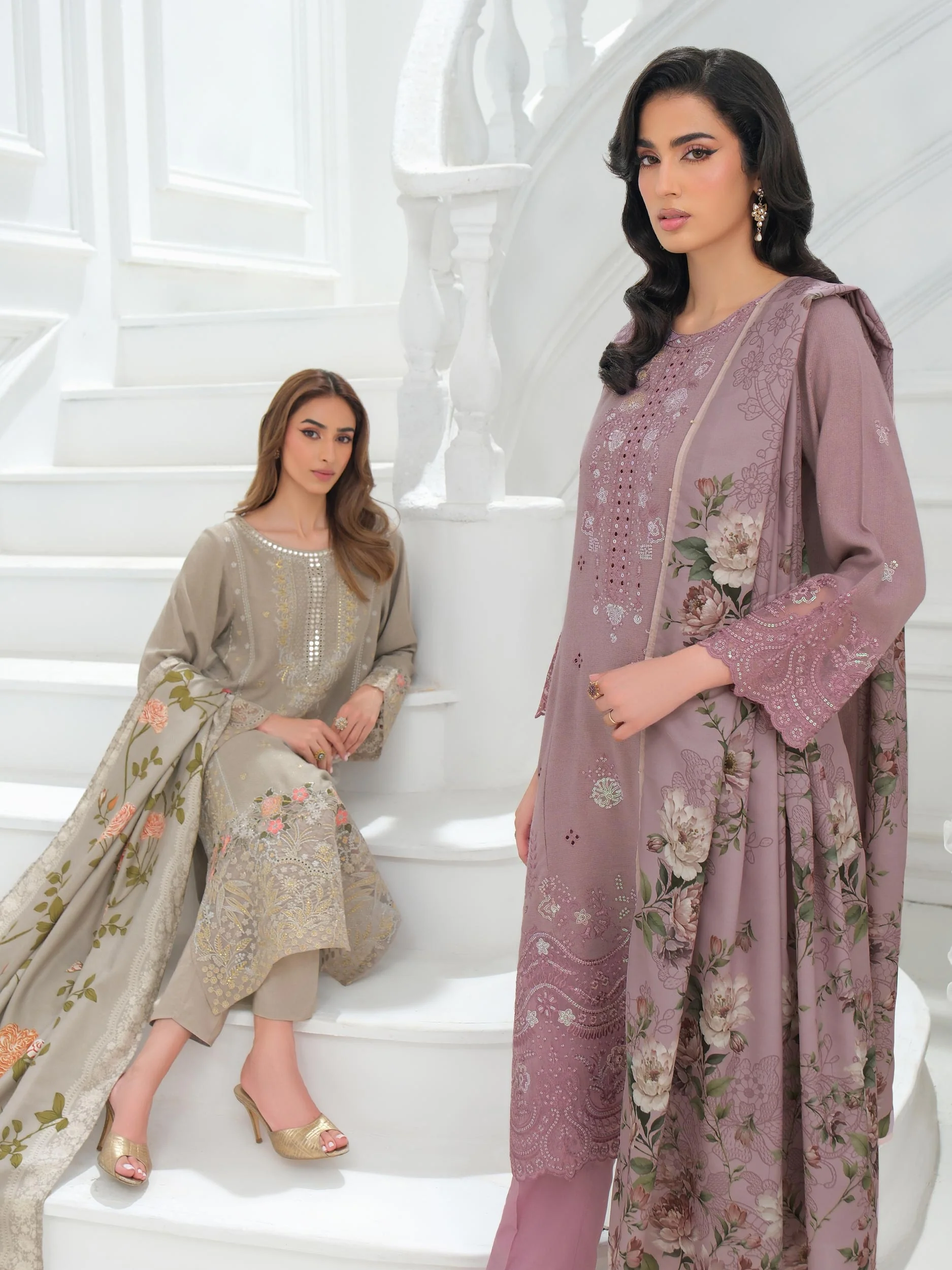 3 Piece Karandi Suit-Embroidered (Unstitched) - Image 9