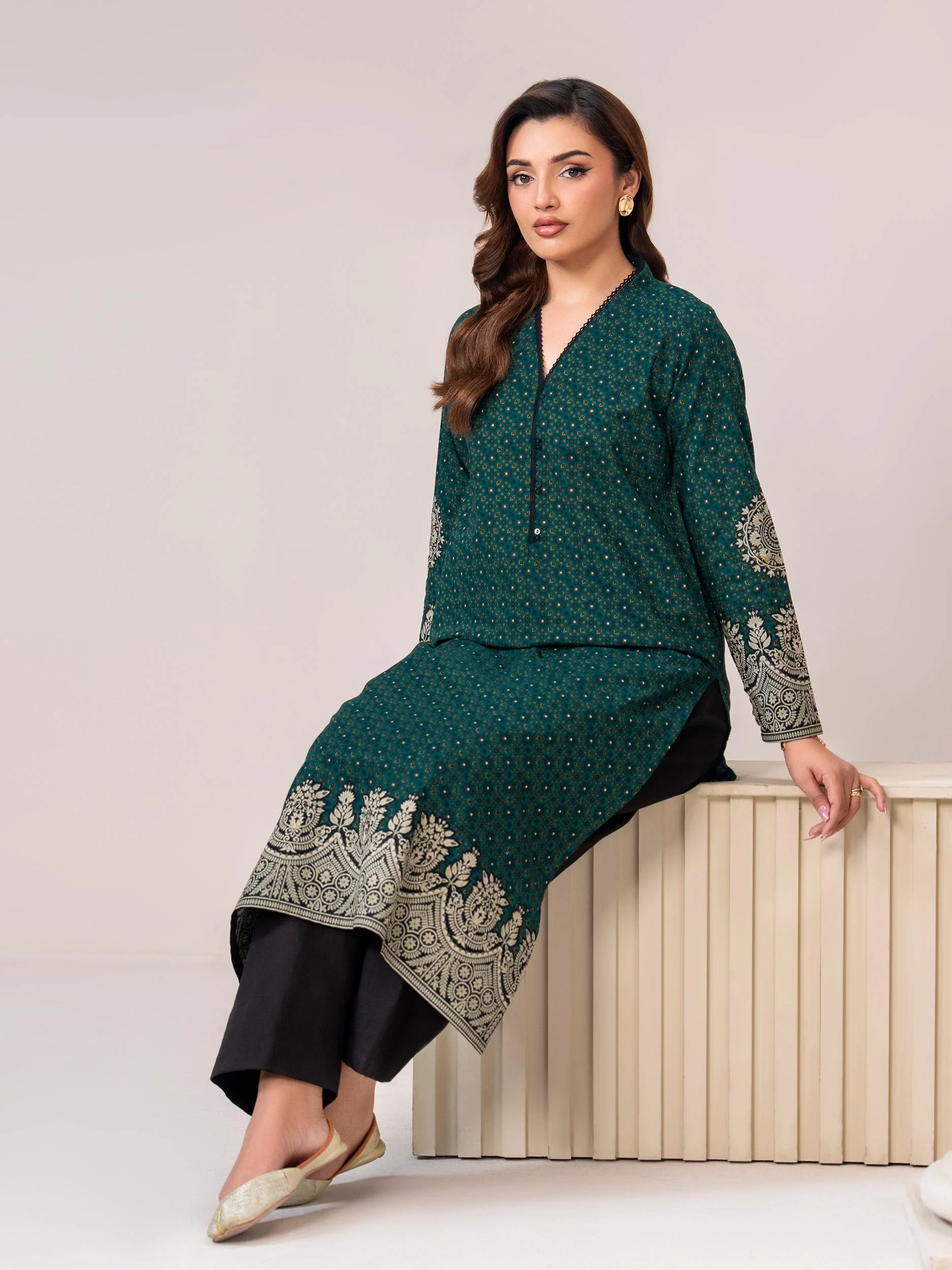 Khaddar-Paste Shirt(Unstitched) - Image 5