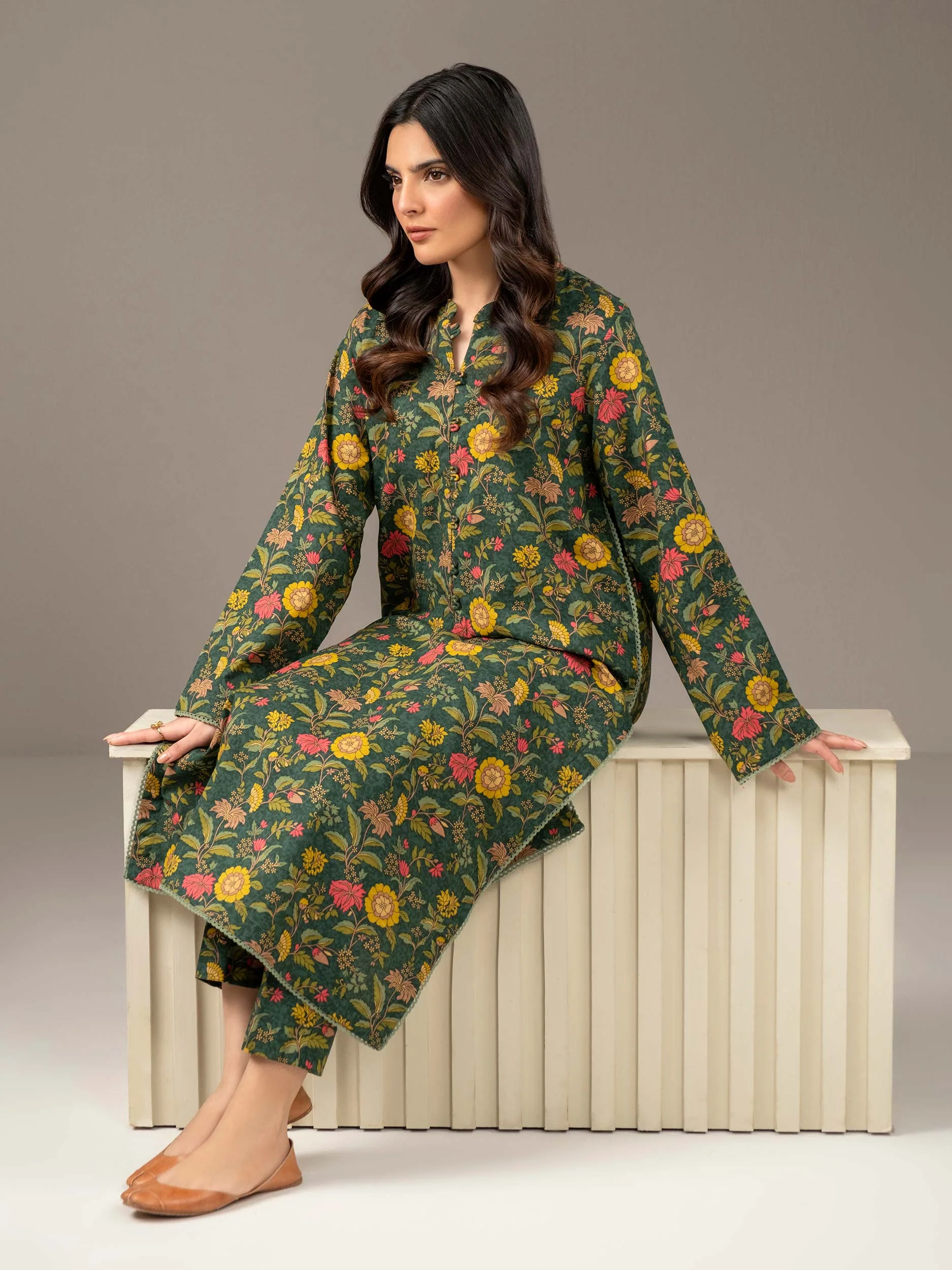 Khaddar Shirt-Printed (Unstitched) - Image 6