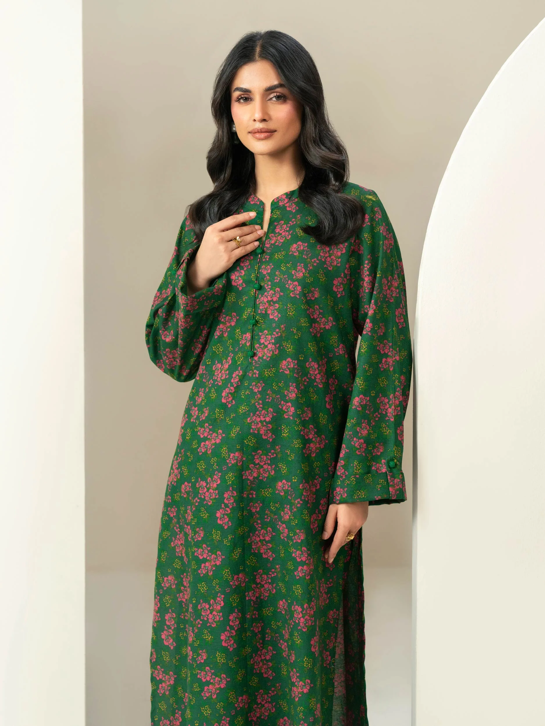 Khaddar Shirt-Printed (Unstitched) - Image 4