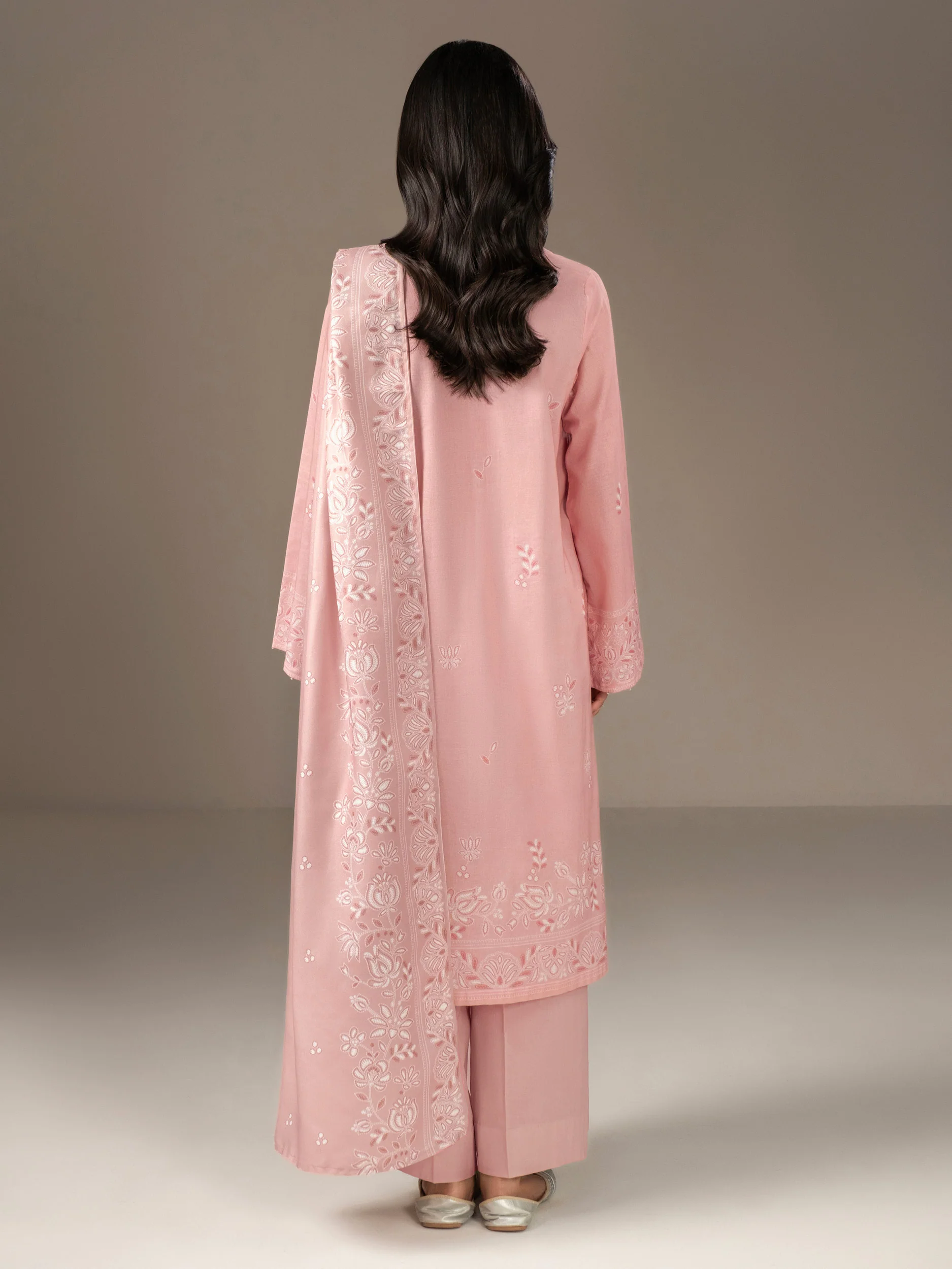 2 Piece Khaddar Suit-Printed (Unstitched) - Image 4