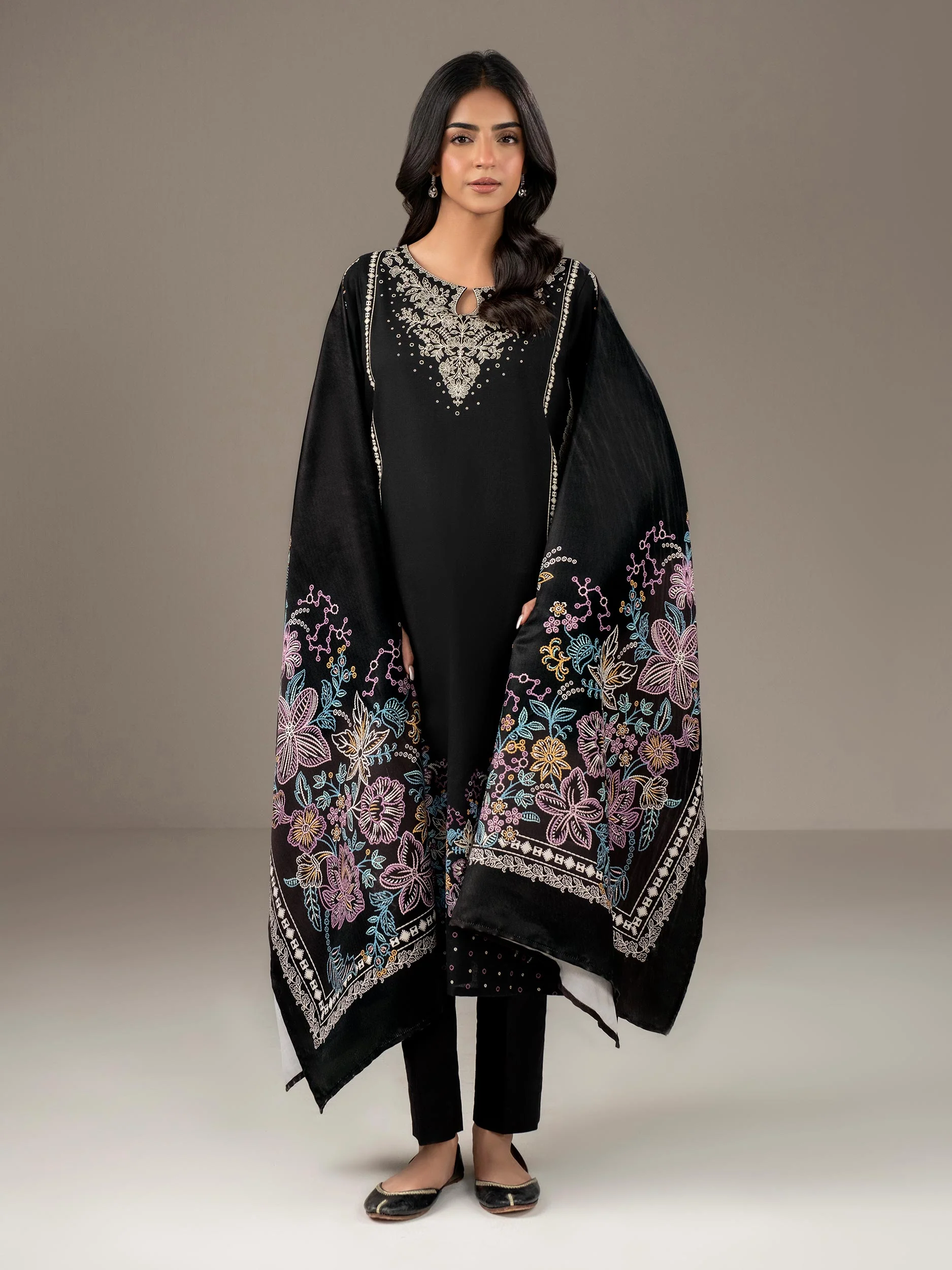 2 Piece Khaddar Suit-Printed (Unstitched) - Image 5