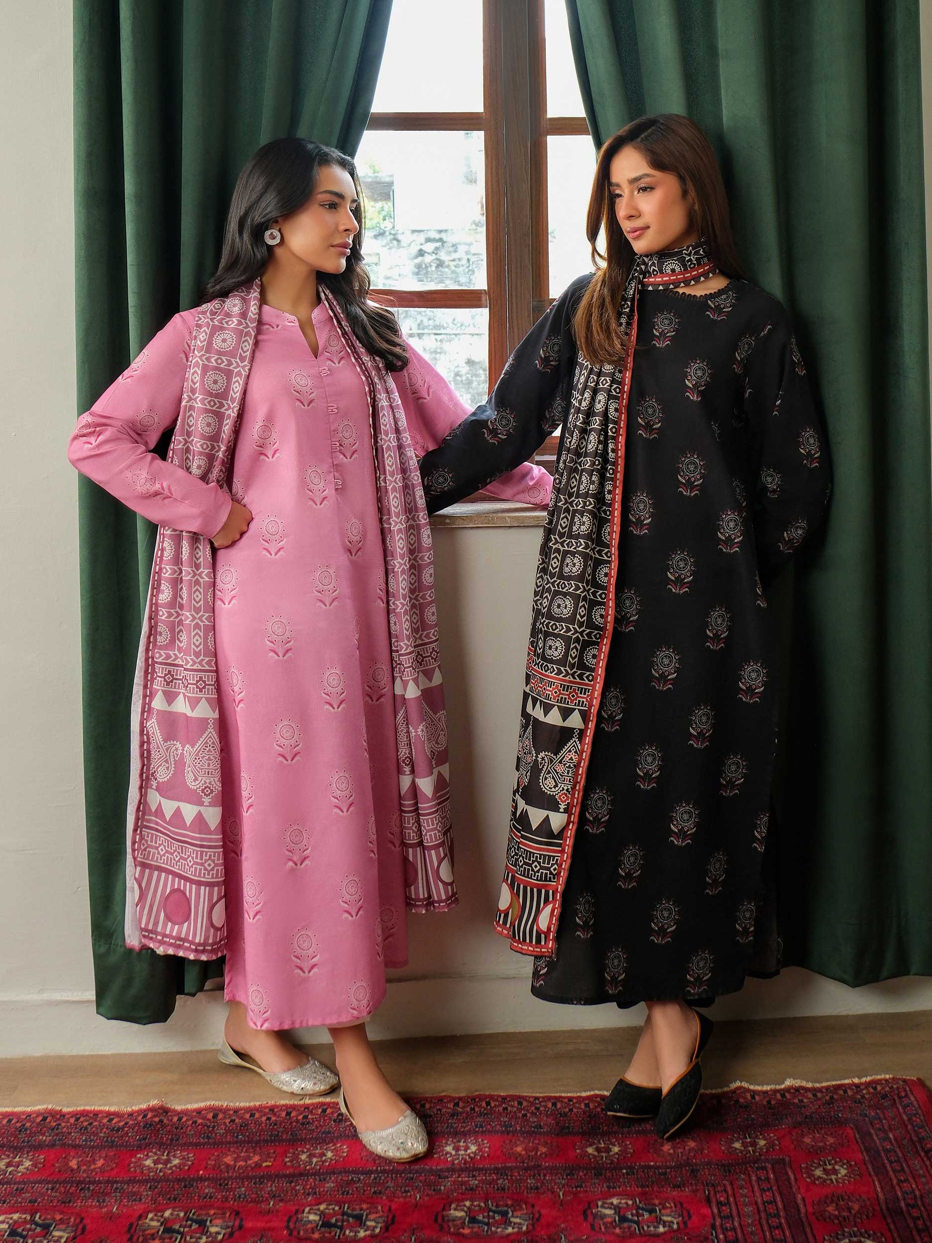 2 Piece Khaddar Suit-Printed (Unstitched) - Image 7