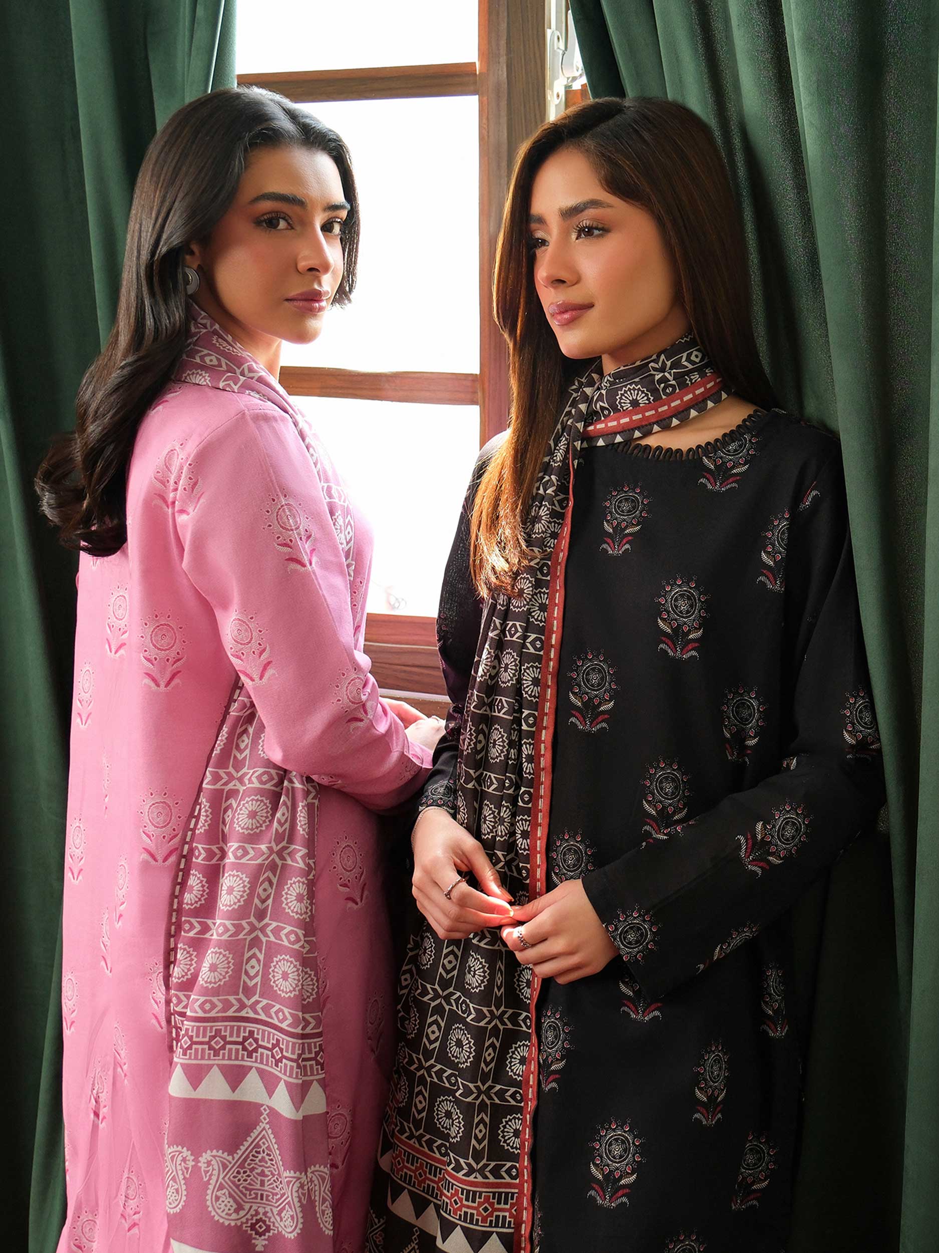 2 Piece Khaddar Suit-Printed (Unstitched) - Image 8