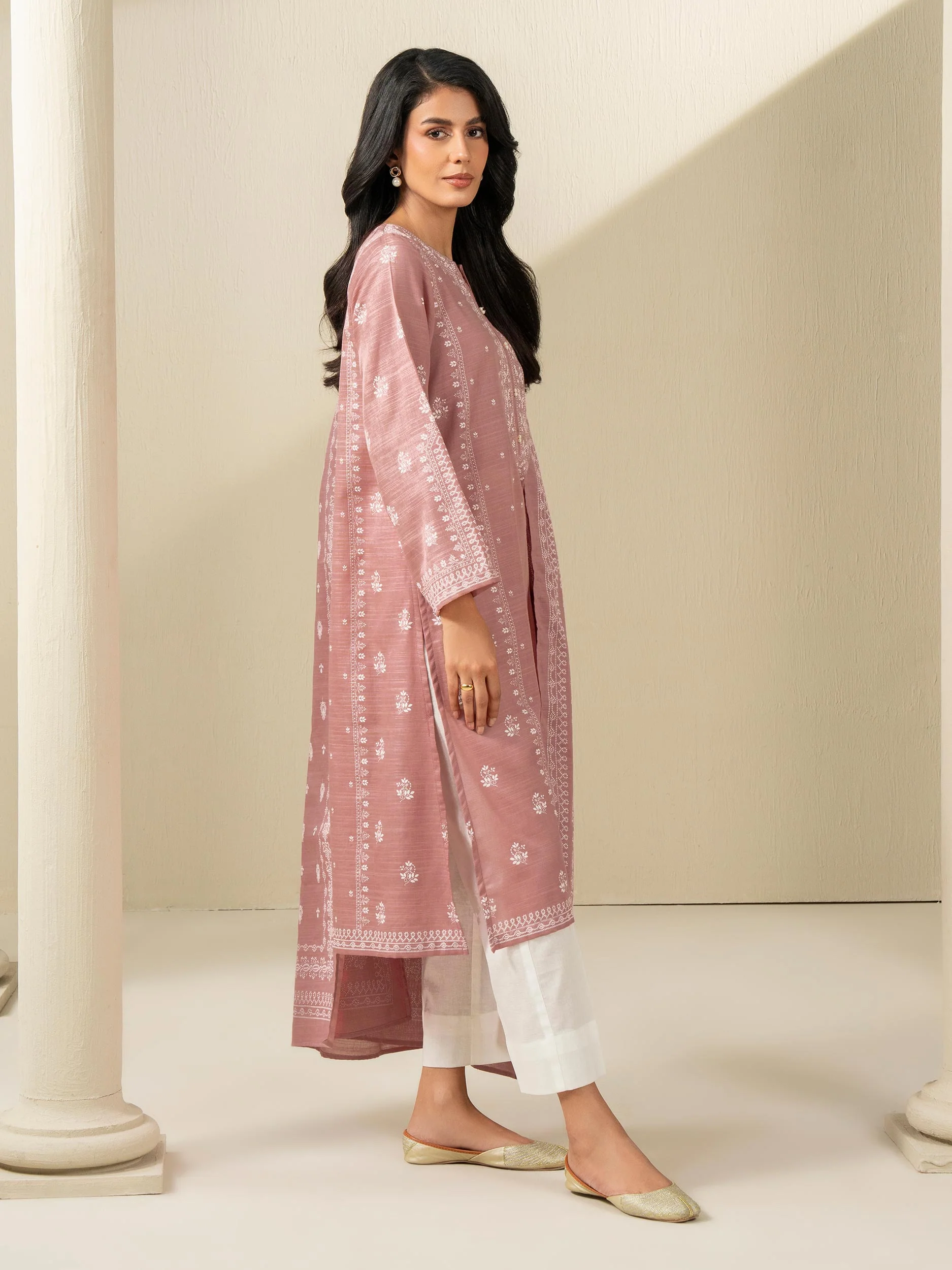 2 Piece Khaddar Suit-Printed (Unstitched) - Image 4