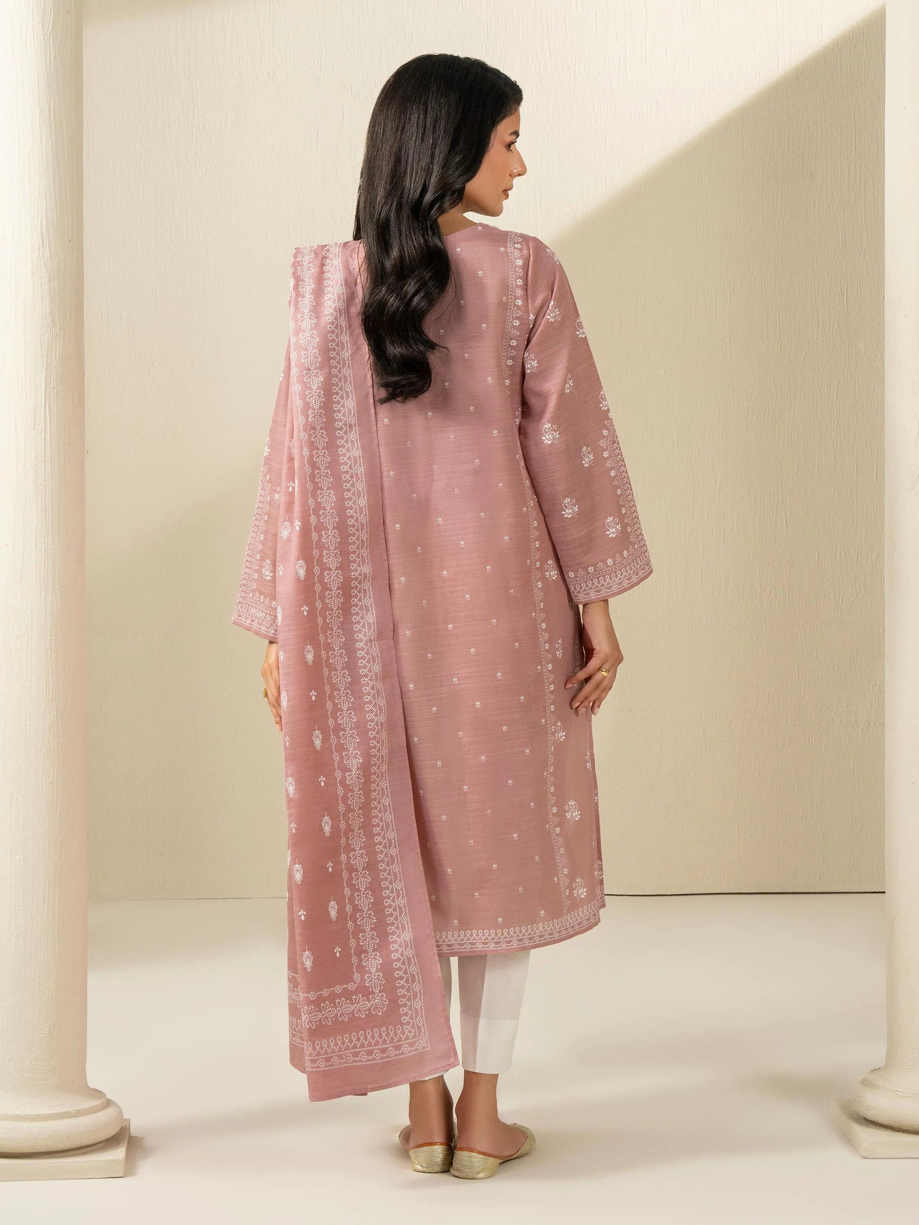 2 Piece Khaddar Suit-Printed (Unstitched) - Image 5