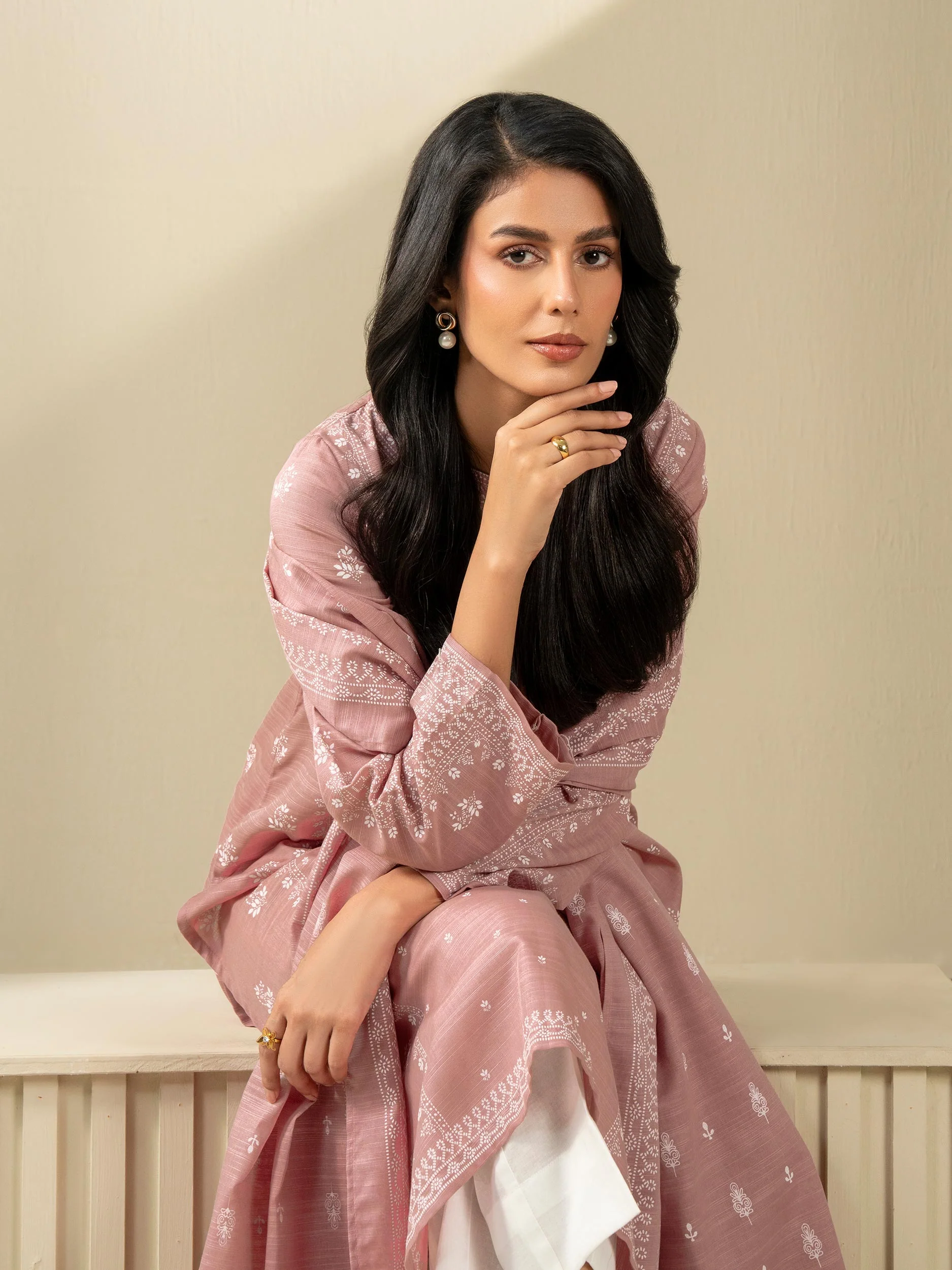 2 Piece Khaddar Suit-Printed (Unstitched) - Image 7