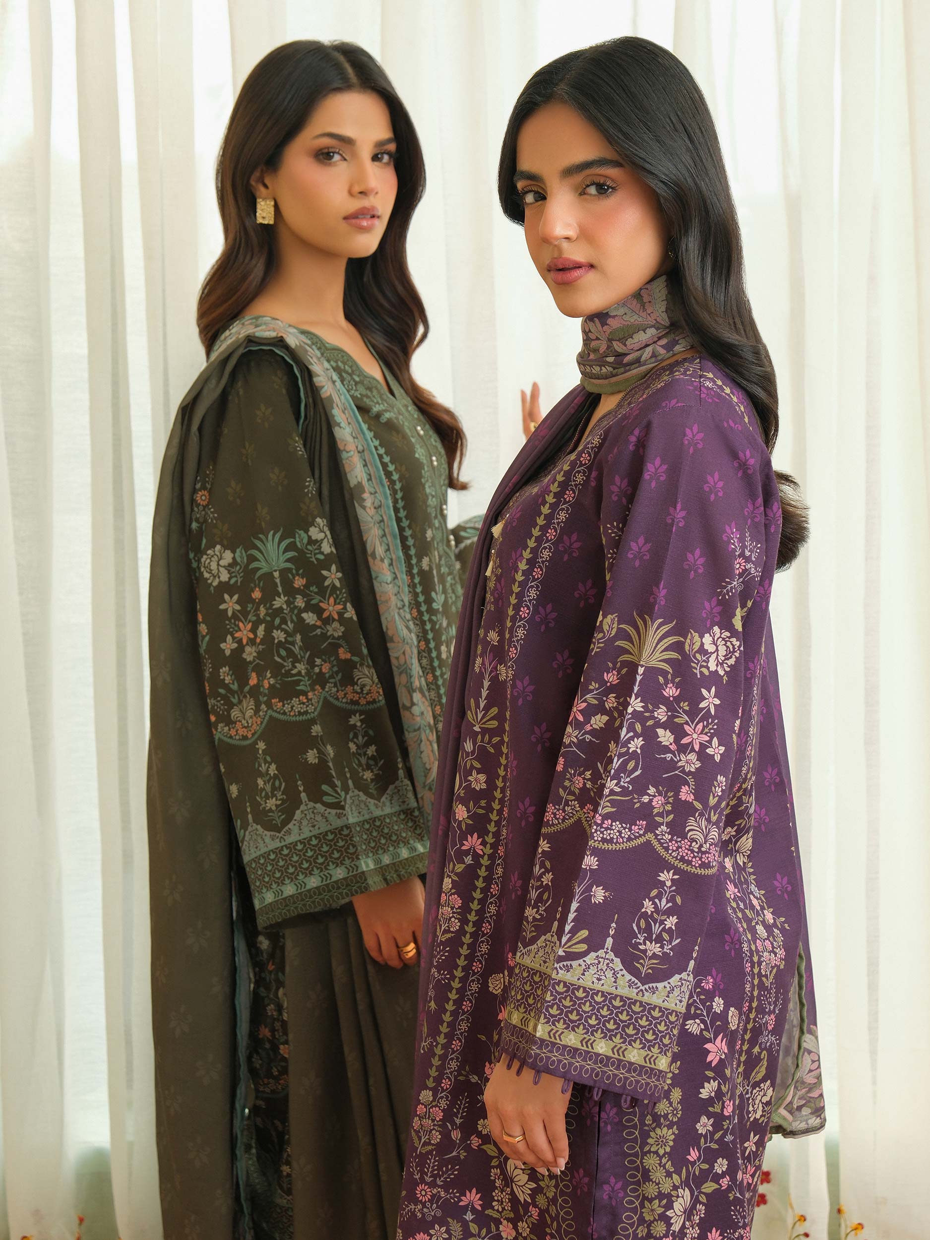 3 Piece Khaddar Suit-Printed (Unstitched) - Image 6