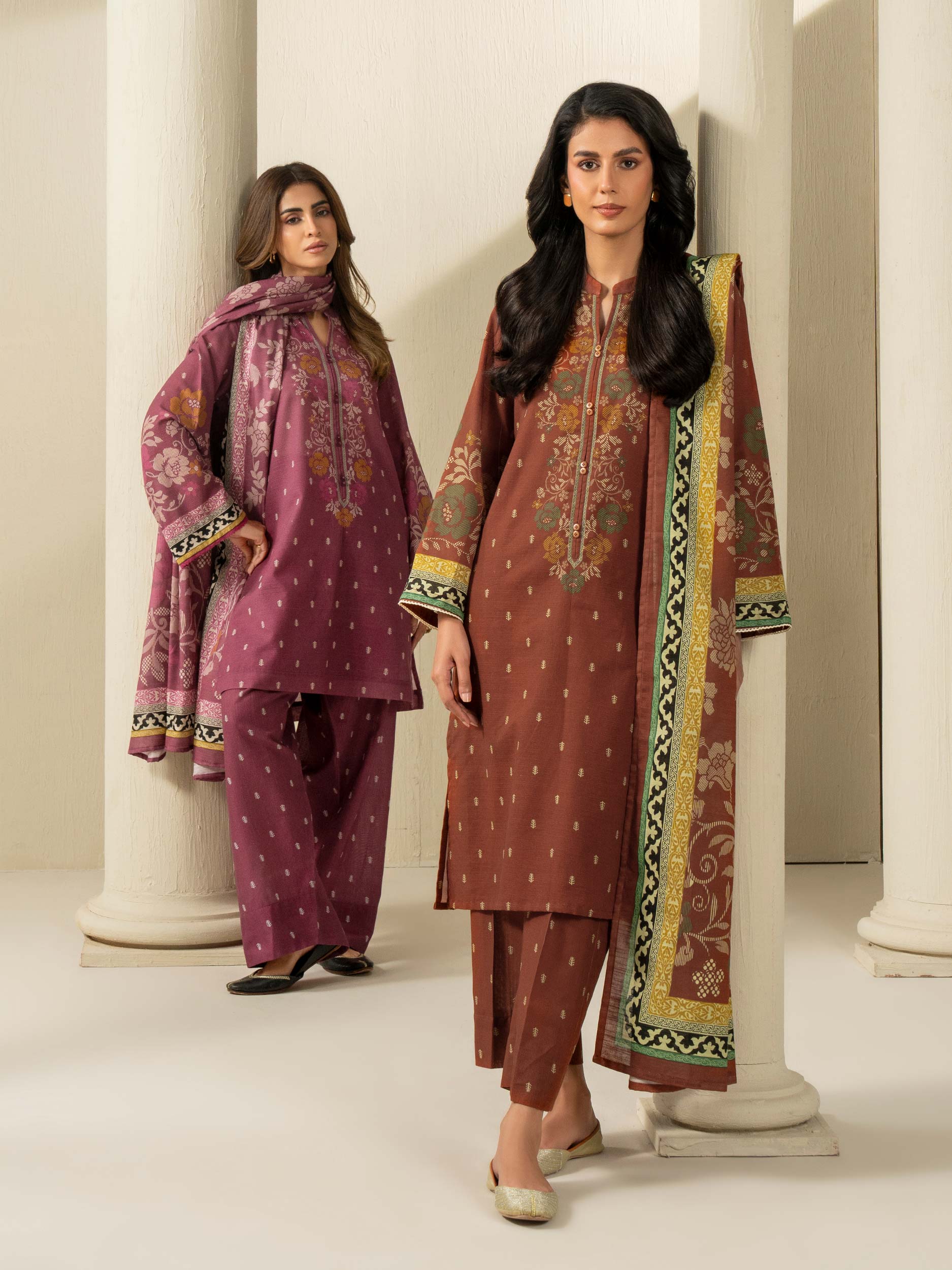 3 Piece Khaddar Suit-Printed (Unstitched) - Image 7