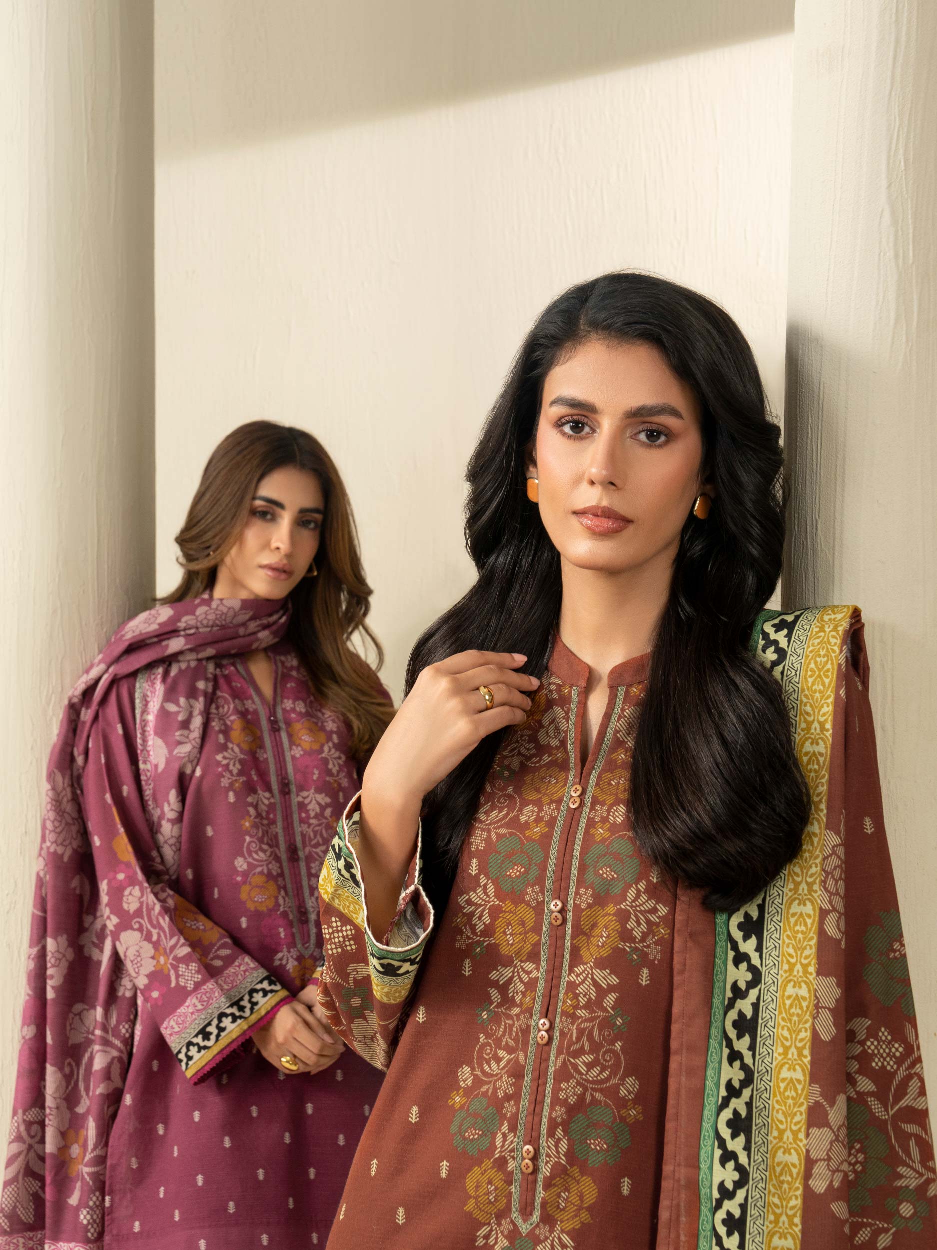 3 Piece Khaddar Suit-Printed (Unstitched) - Image 8