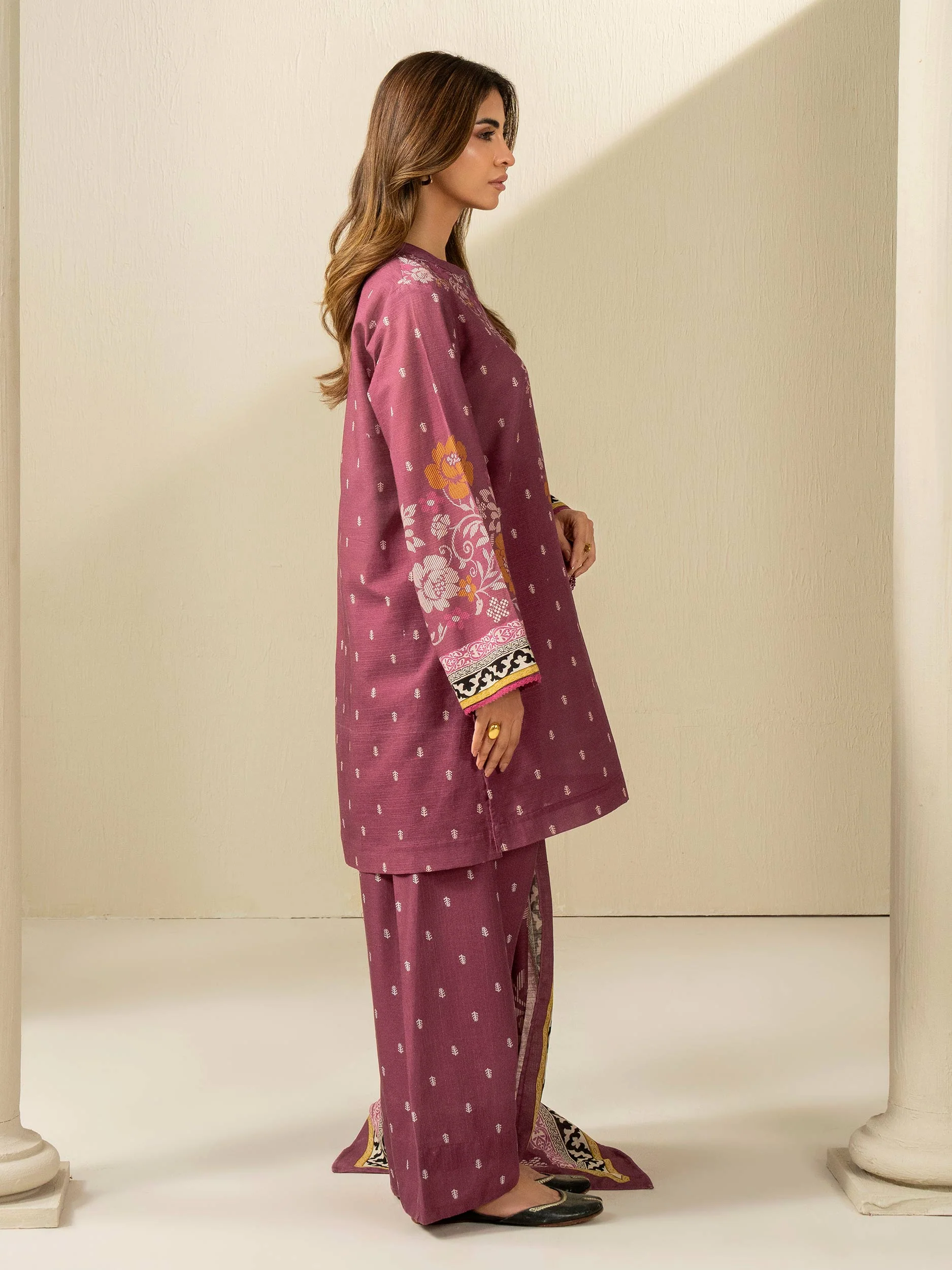 3 Piece Khaddar Suit-Printed (Unstitched) - Image 4