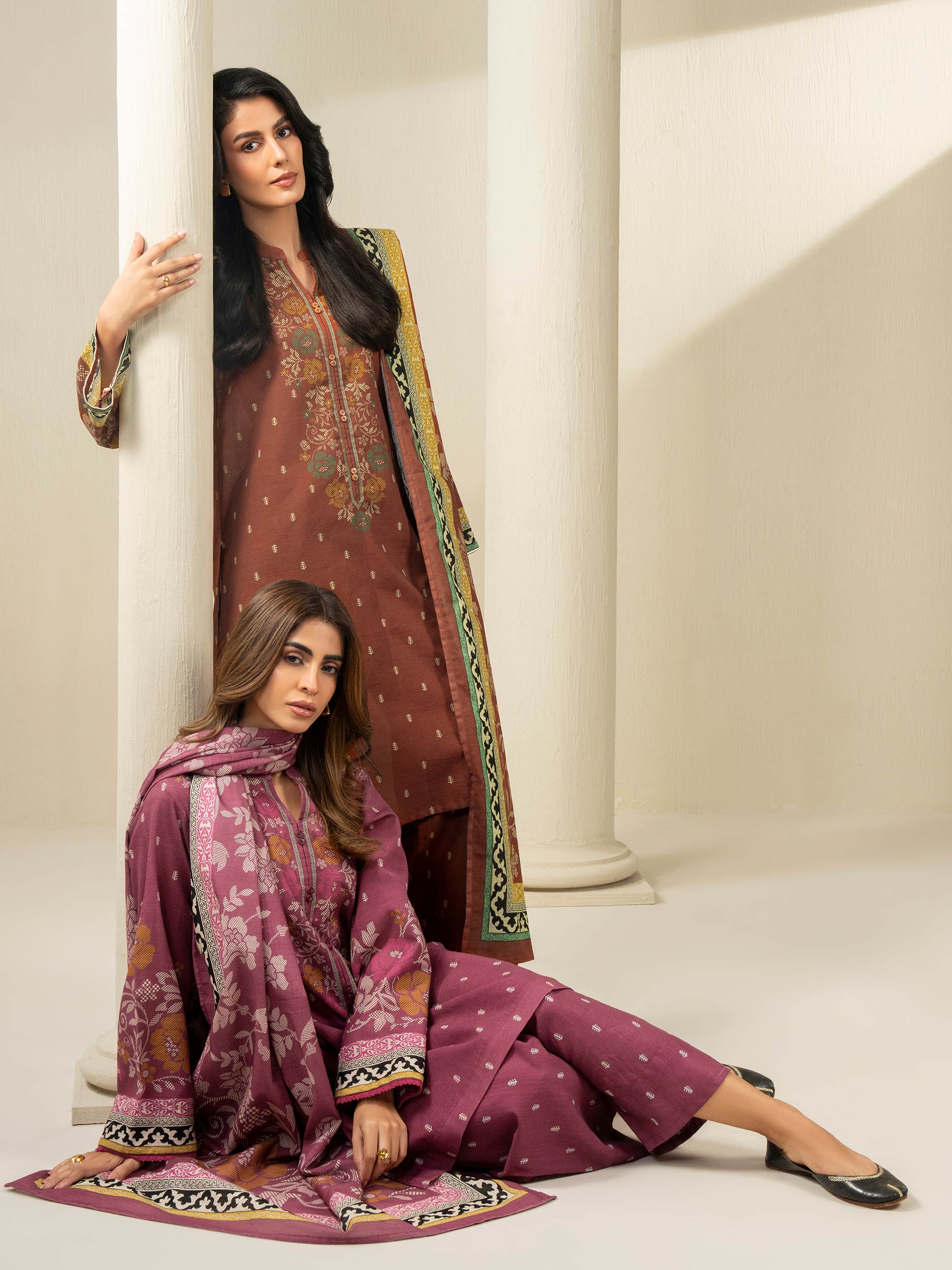 3 Piece Khaddar Suit-Printed (Unstitched) - Image 7