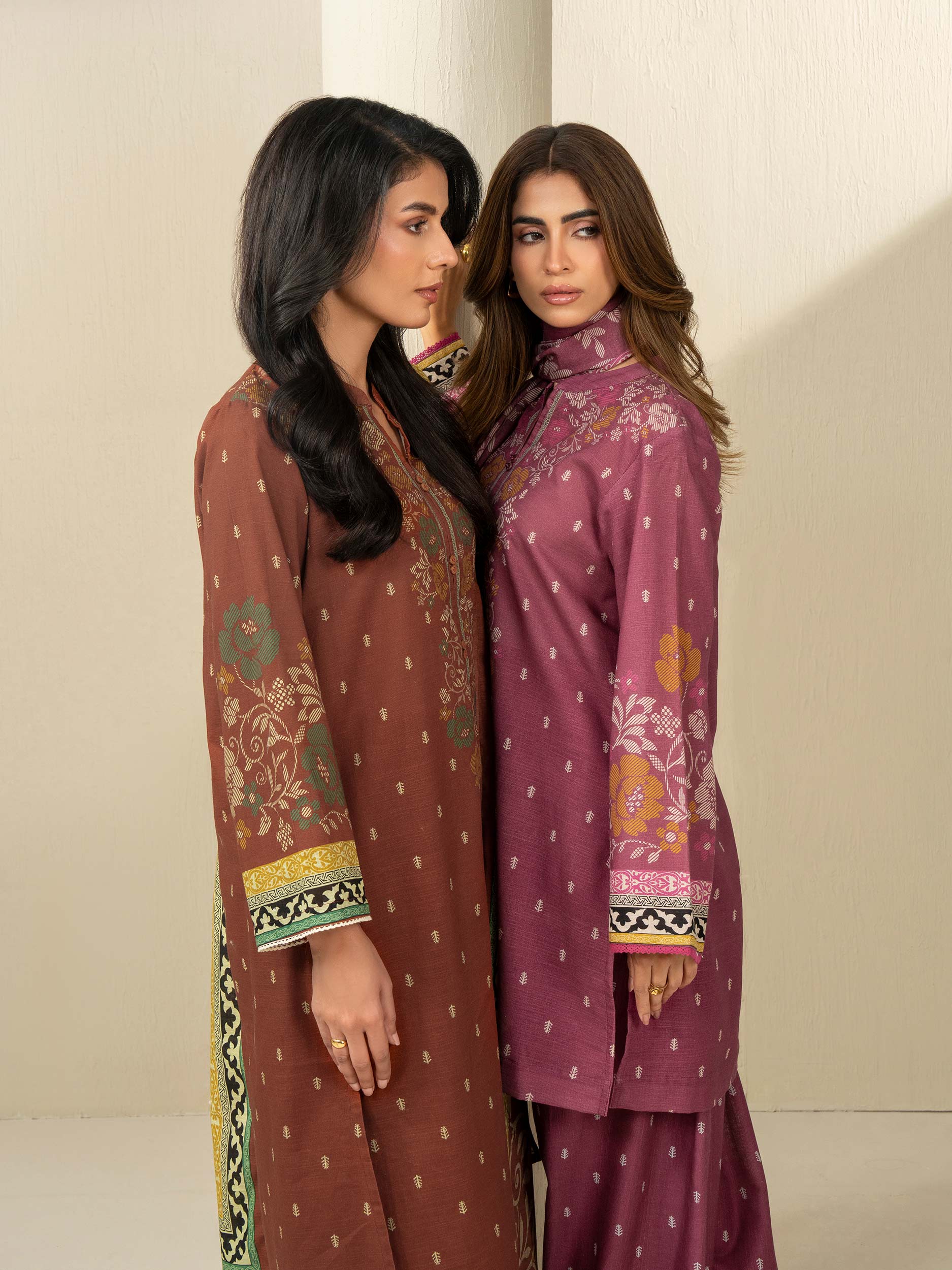 3 Piece Khaddar Suit-Printed (Unstitched) - Image 8