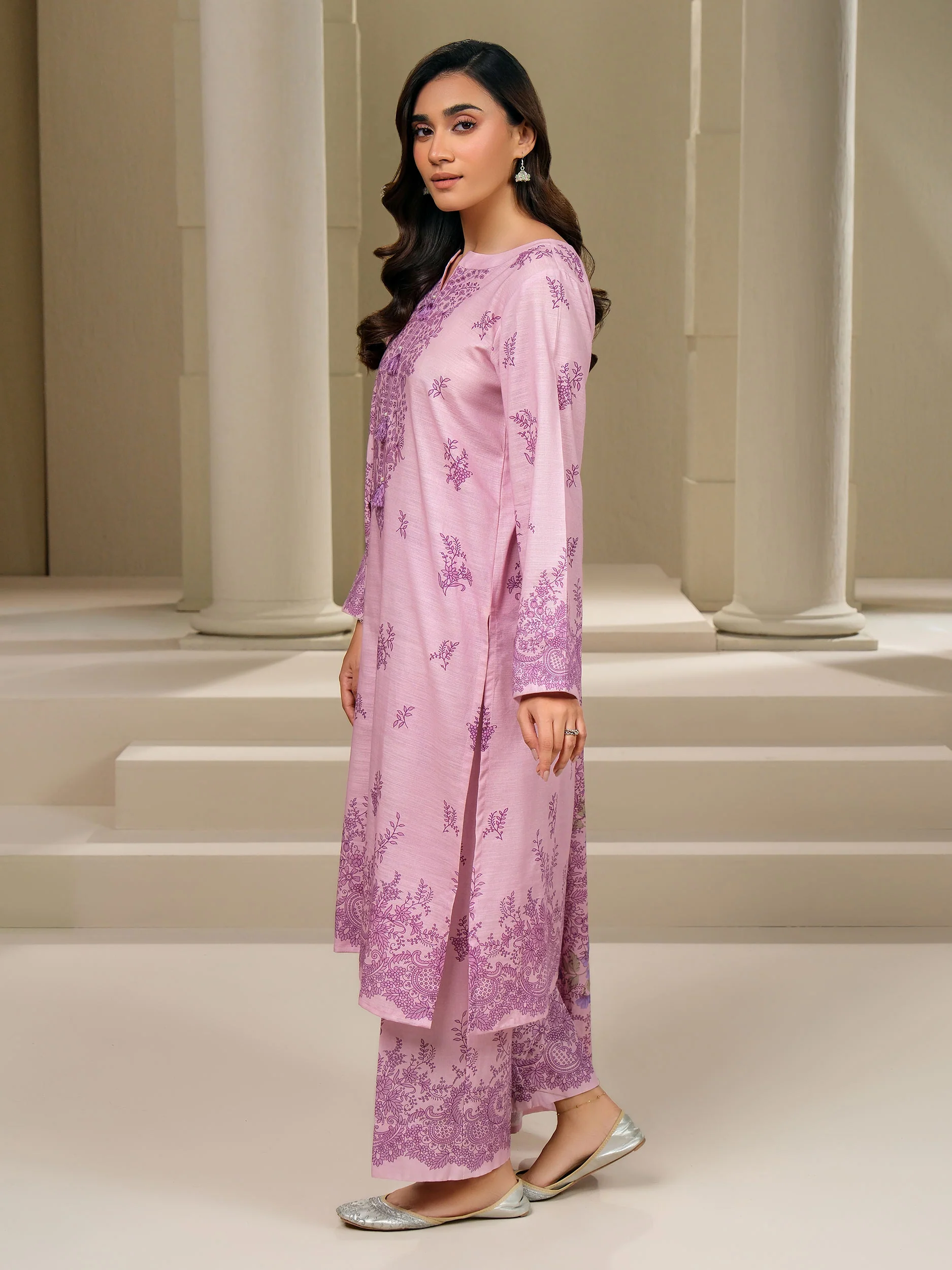 3 Piece Khaddar Suit-Printed (Unstitched) - Image 3