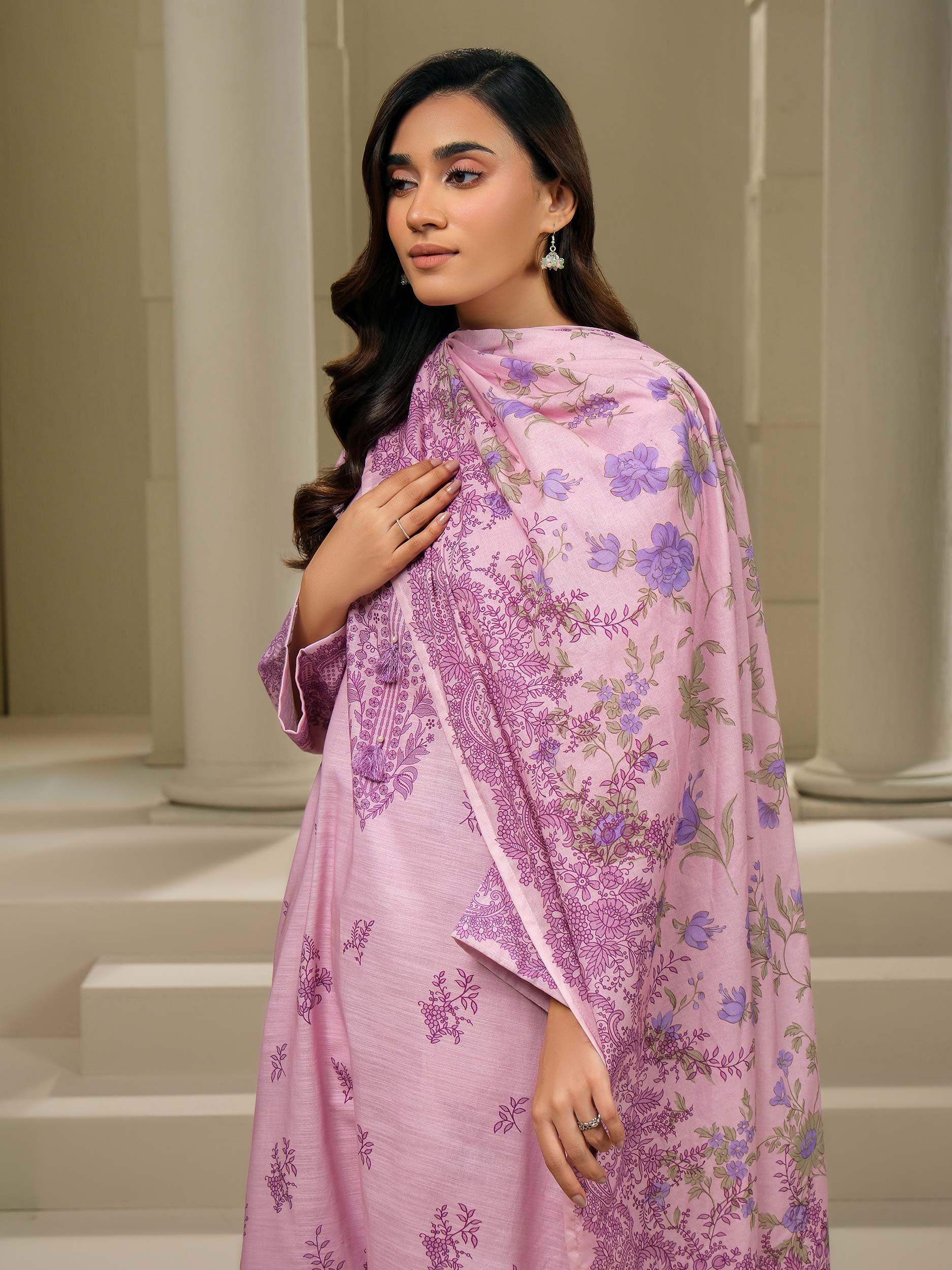 3 Piece Khaddar Suit-Printed (Unstitched) - Image 5