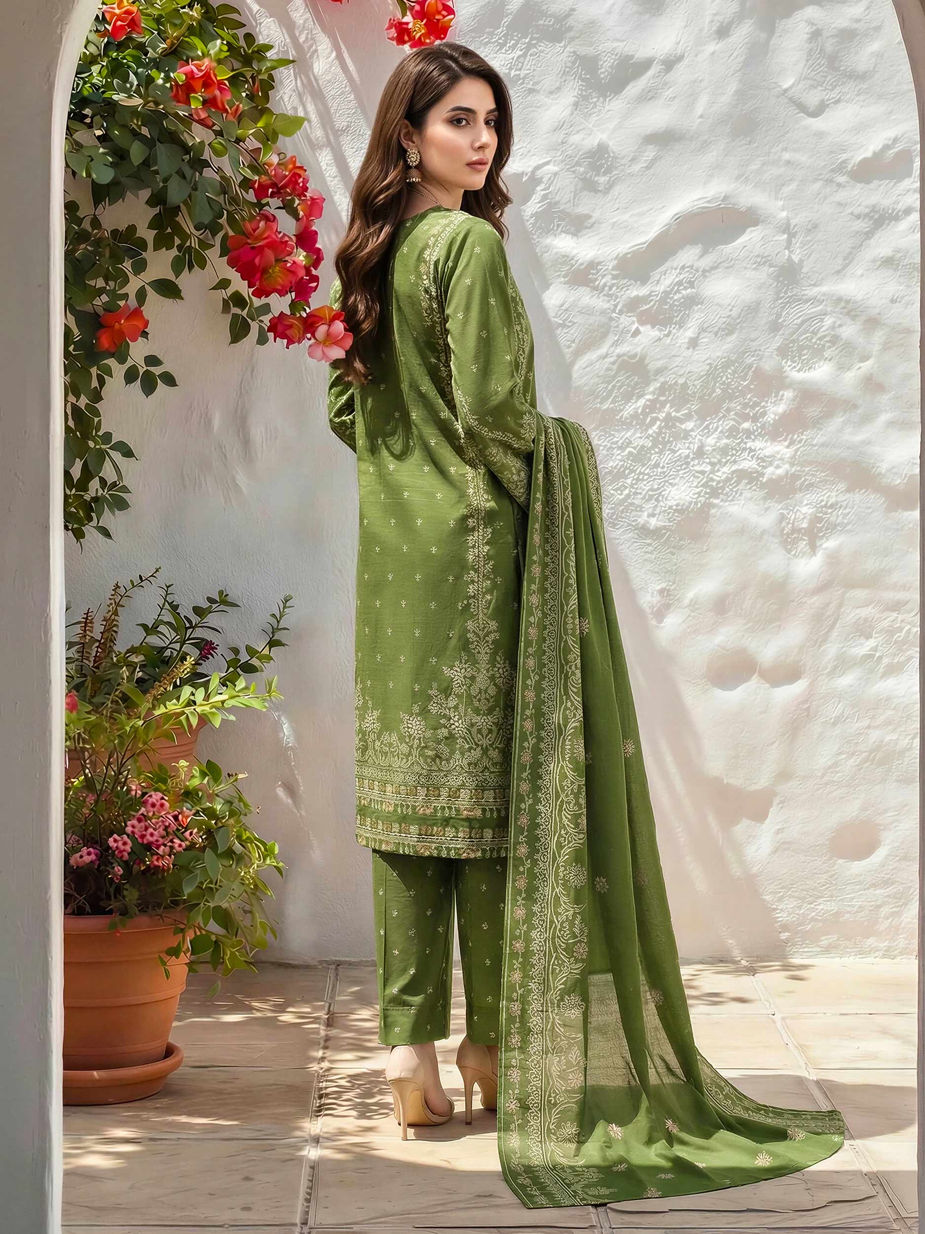 3 Piece Lawn Suit (Unstitched) - Image 3