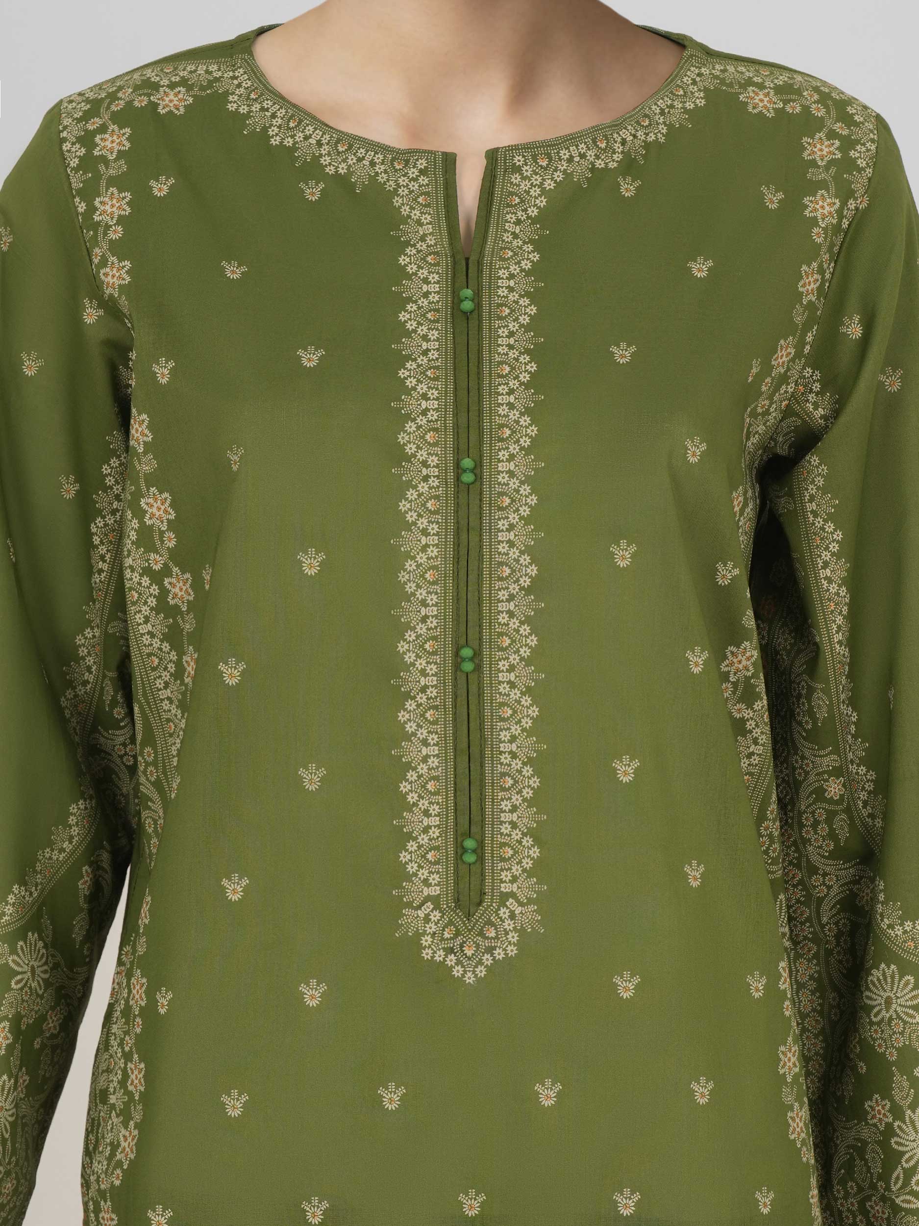 3 Piece Lawn Suit (Unstitched) - Image 4