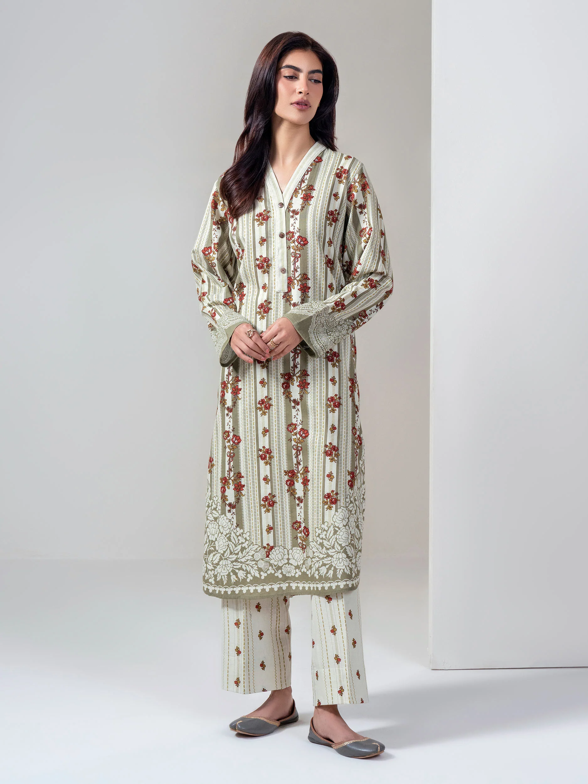 2 Piece Khaddar (Unstitched) - Image 2