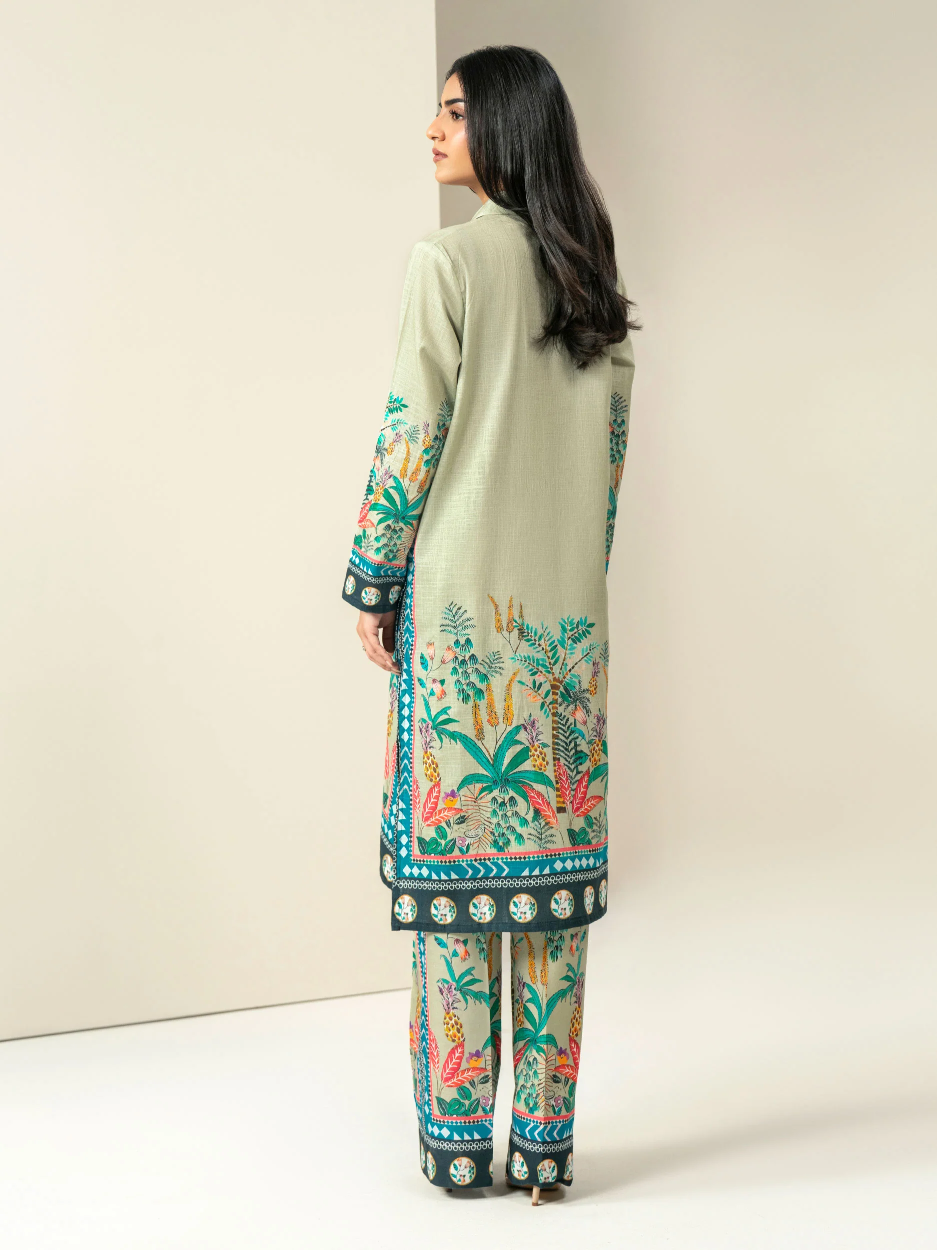 2 Piece Slub Khaddar Suit (Unstitched) - Image 4