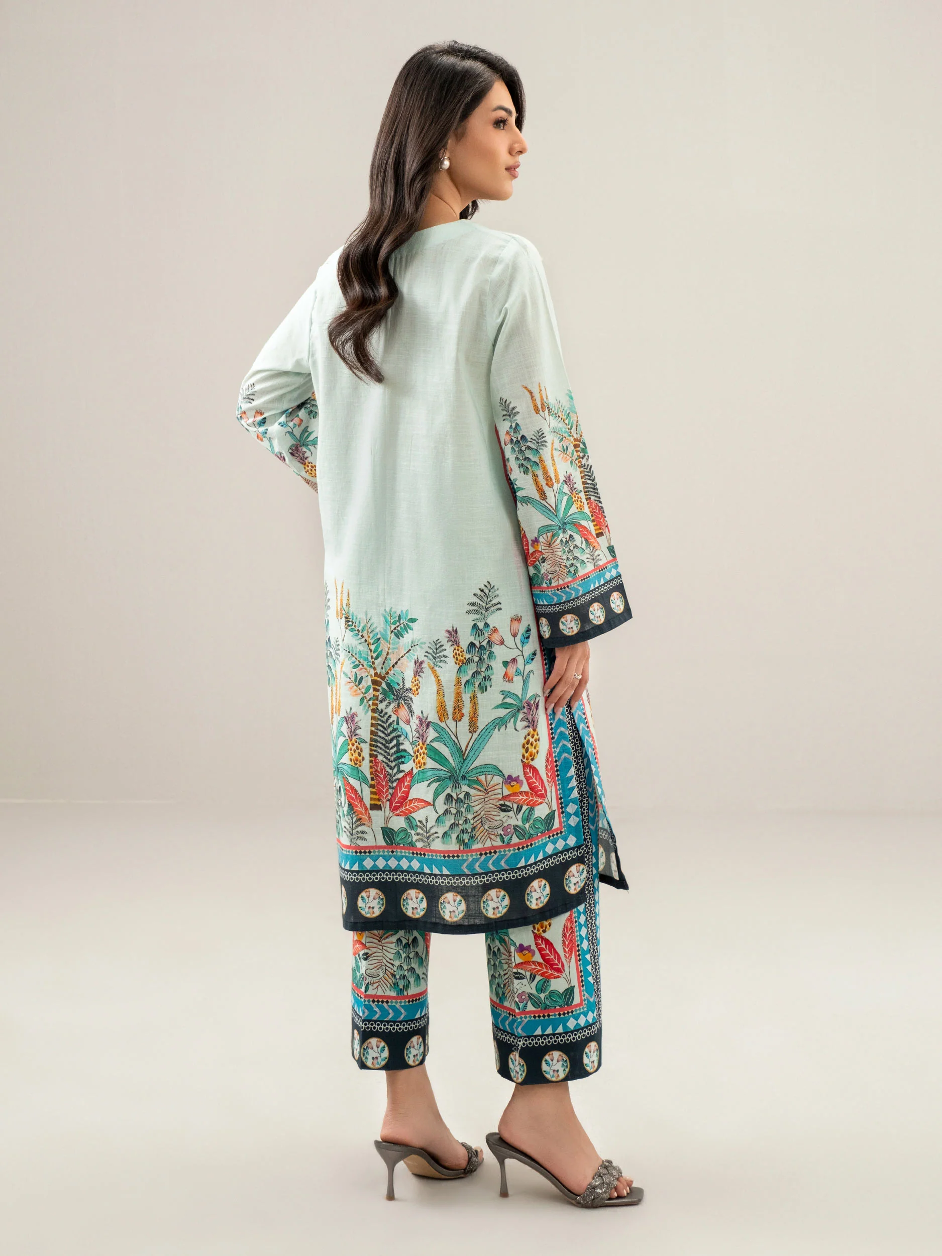 2 Piece Slub Khaddar Suit (Unstitched) - Image 3