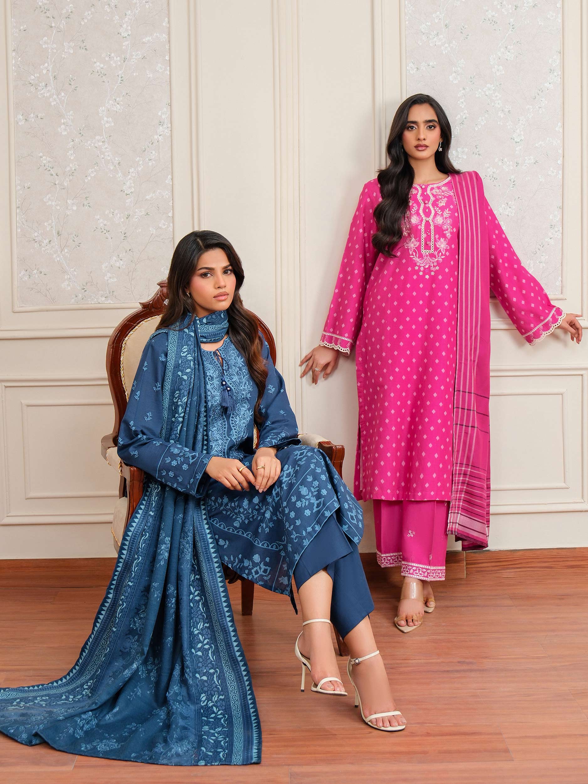 3 Piece Khaddar Suit-Embroidered (Unstitched) - Image 7