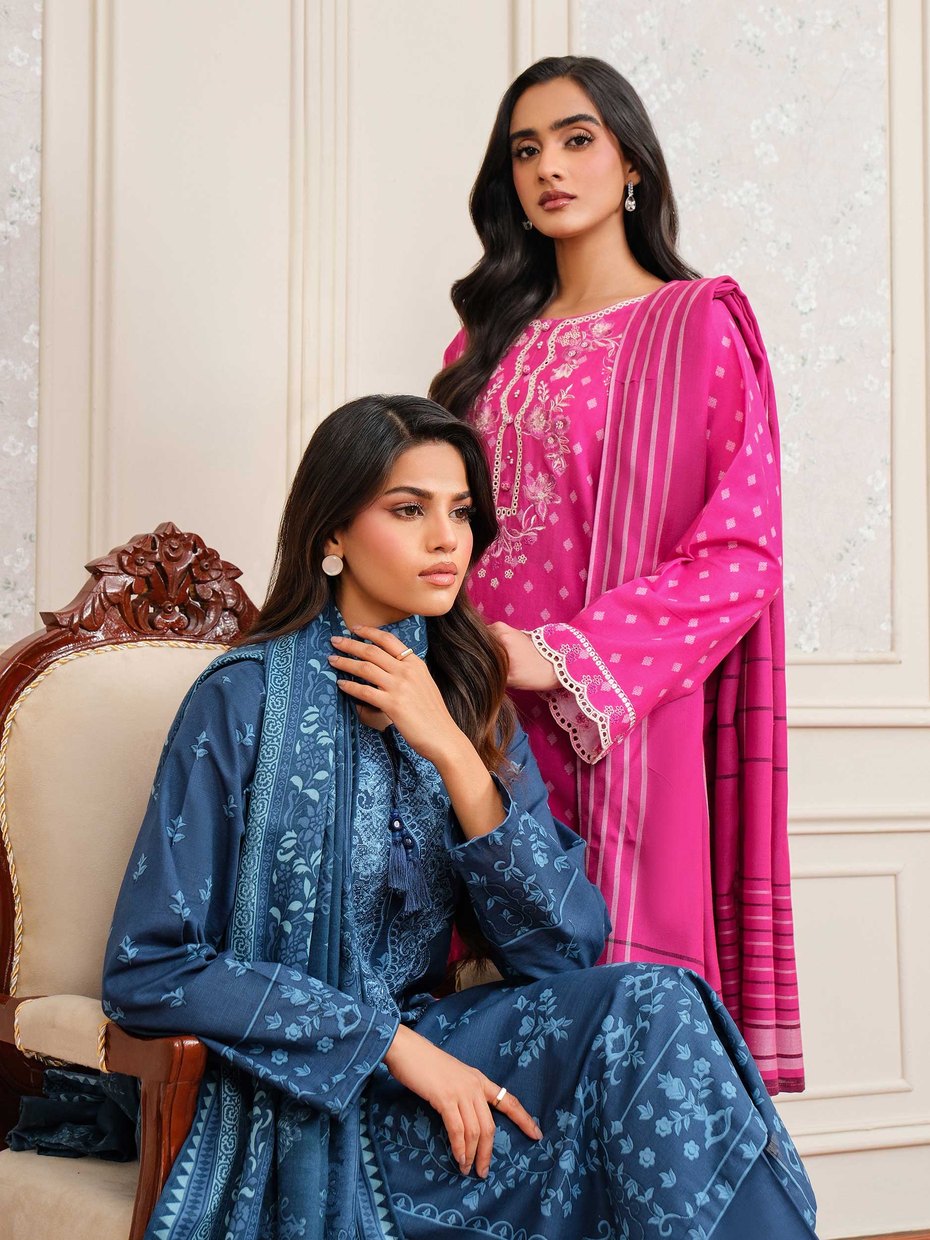3 Piece Khaddar Suit-Embroidered (Unstitched) - Image 8