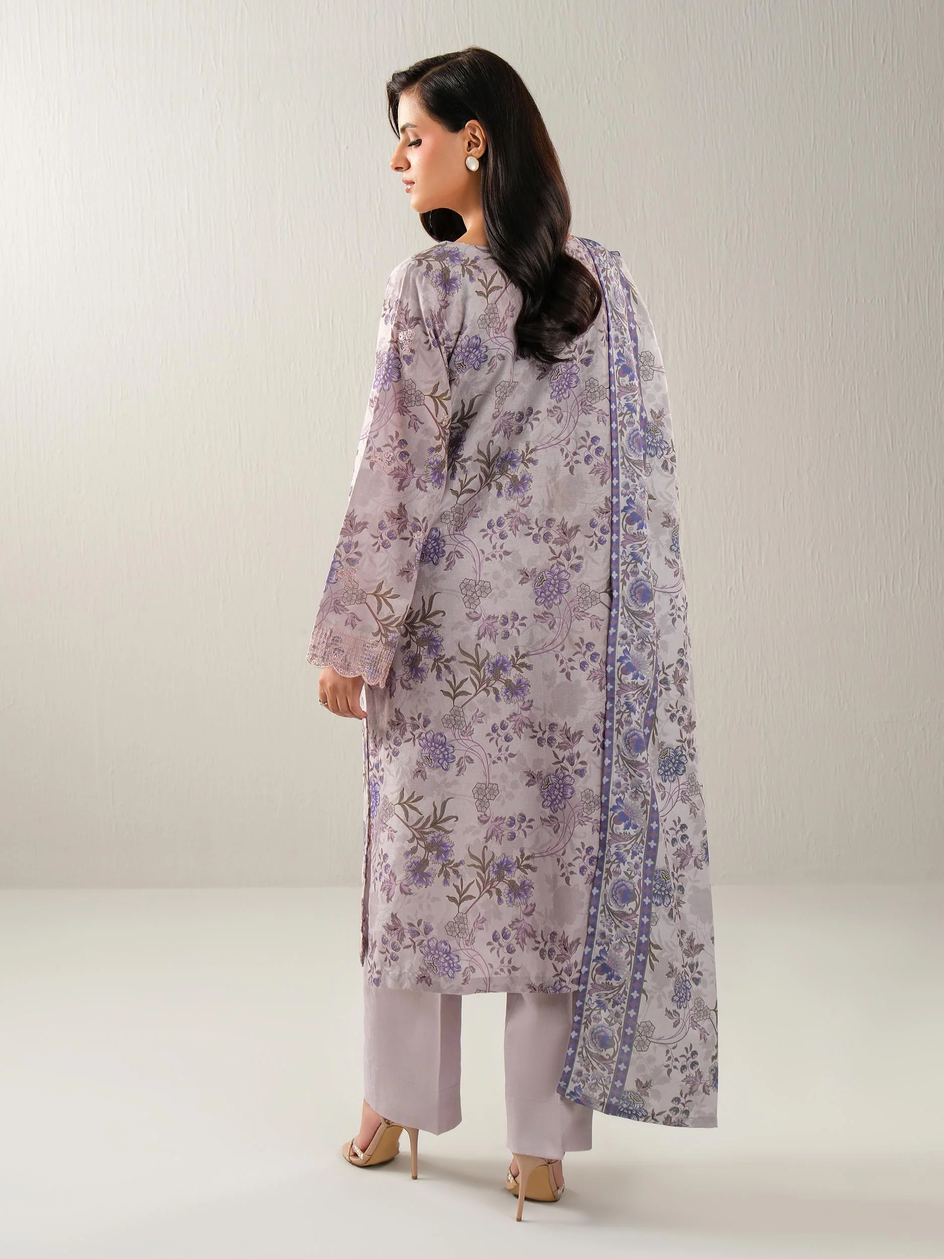 3 Piece Khaddar Suit-Embroidered (Unstitched) - Image 3