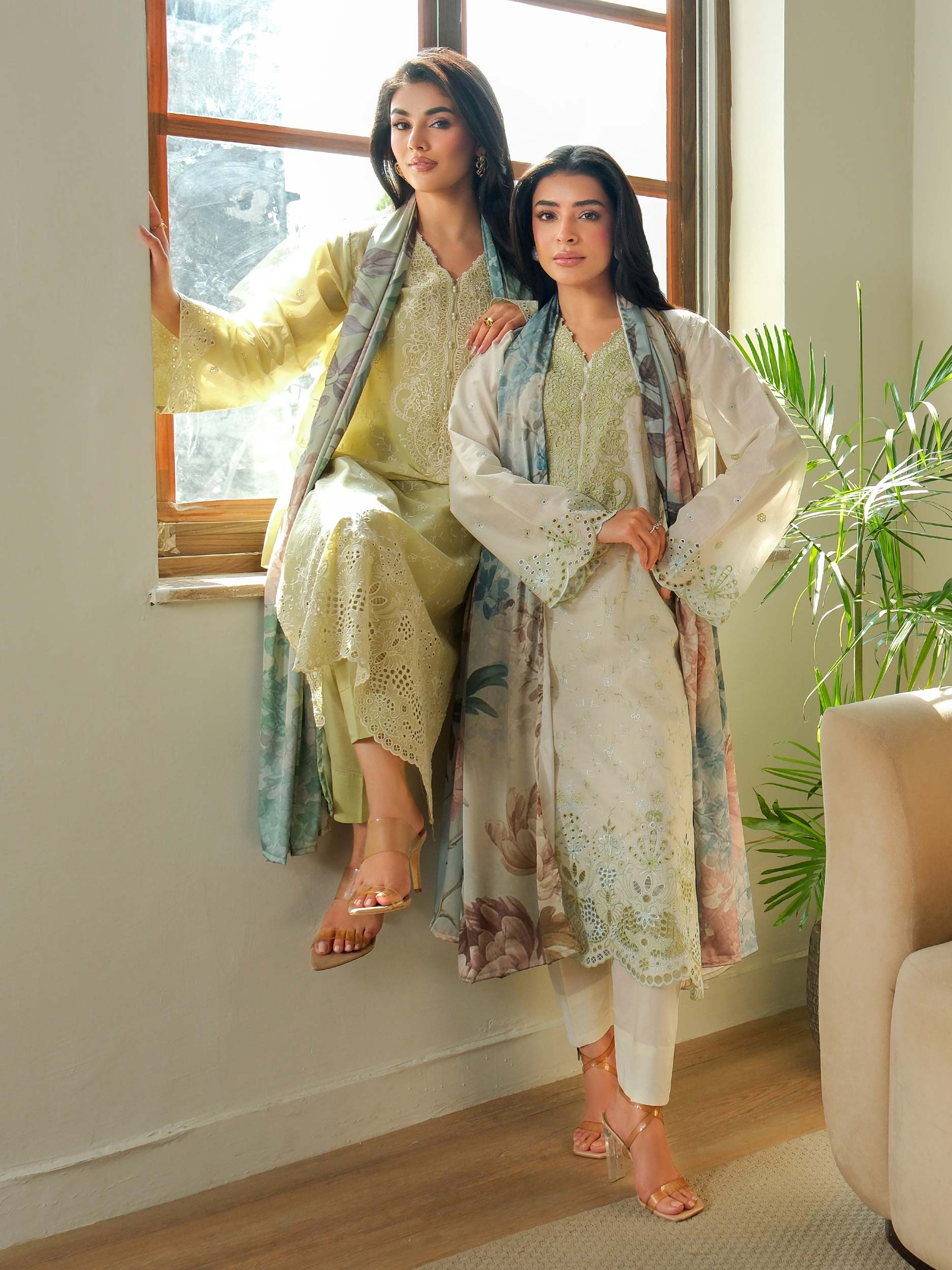 3 Piece Khaddar Suit-Embroidered (Unstitched) - Image 9