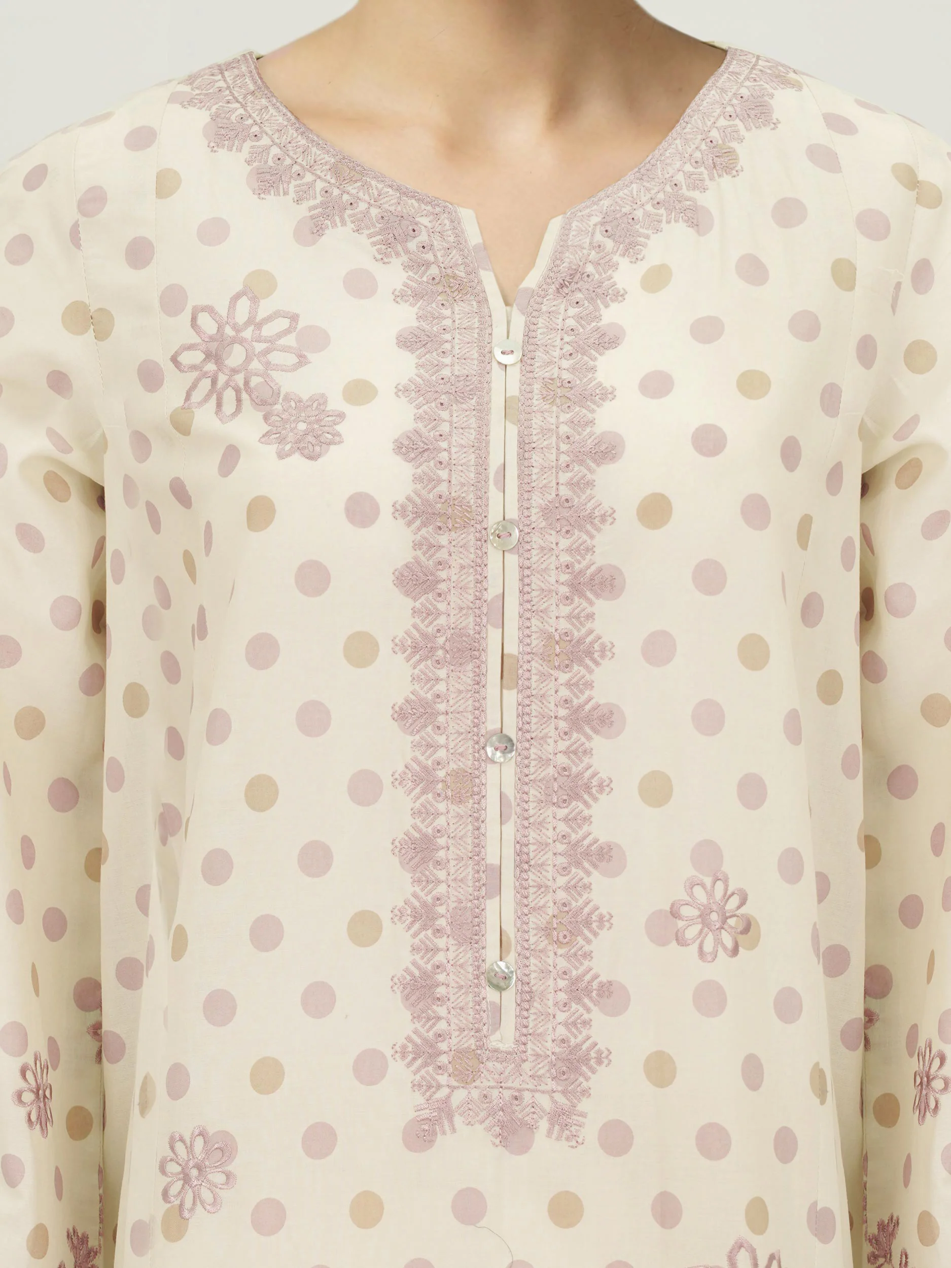 3 Piece Lawn Suit-Embroidered (Unstitched) - Image 4