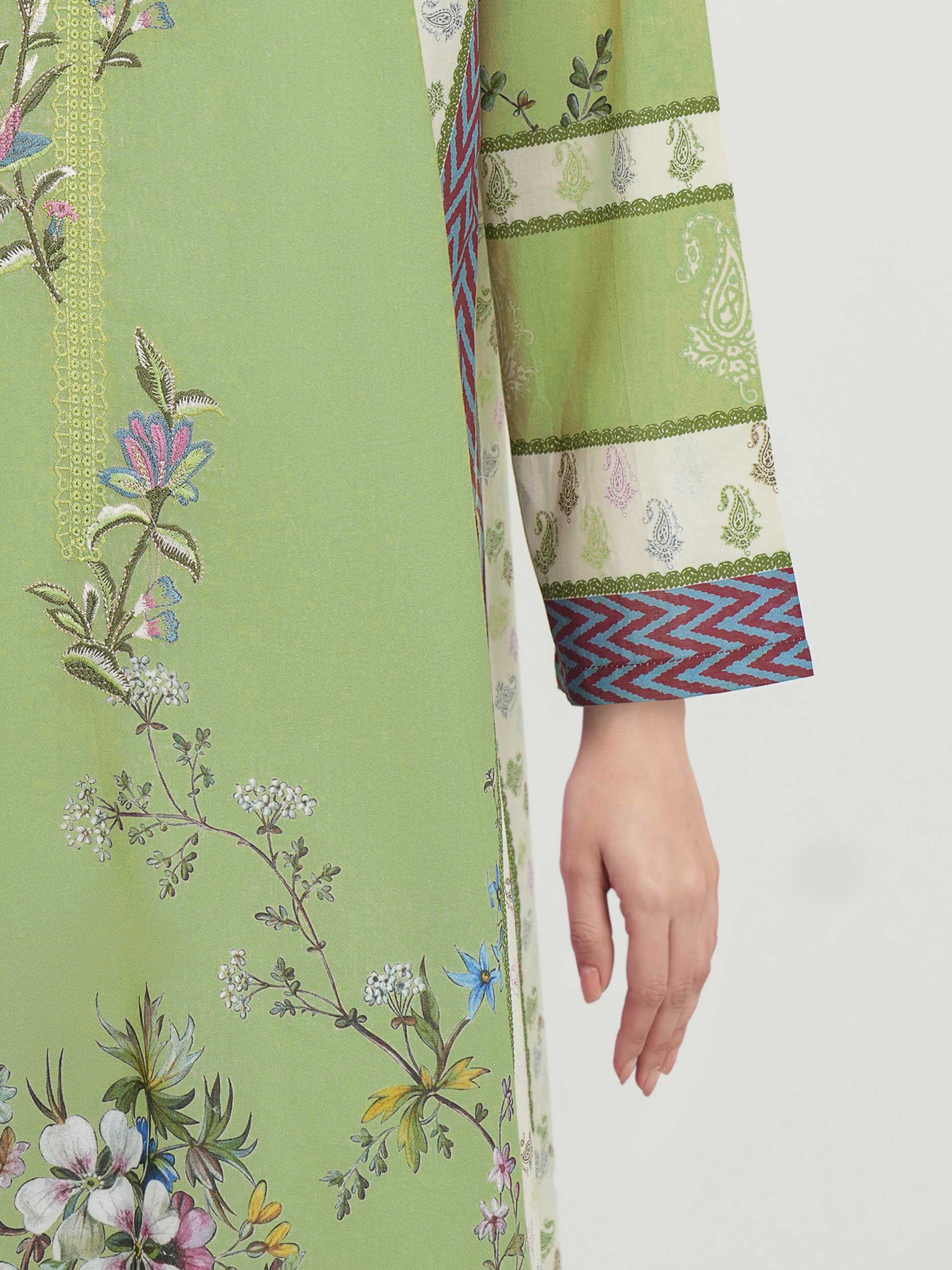 3 Piece Lawn Suit-Embroidered (Unstitched) - Image 5