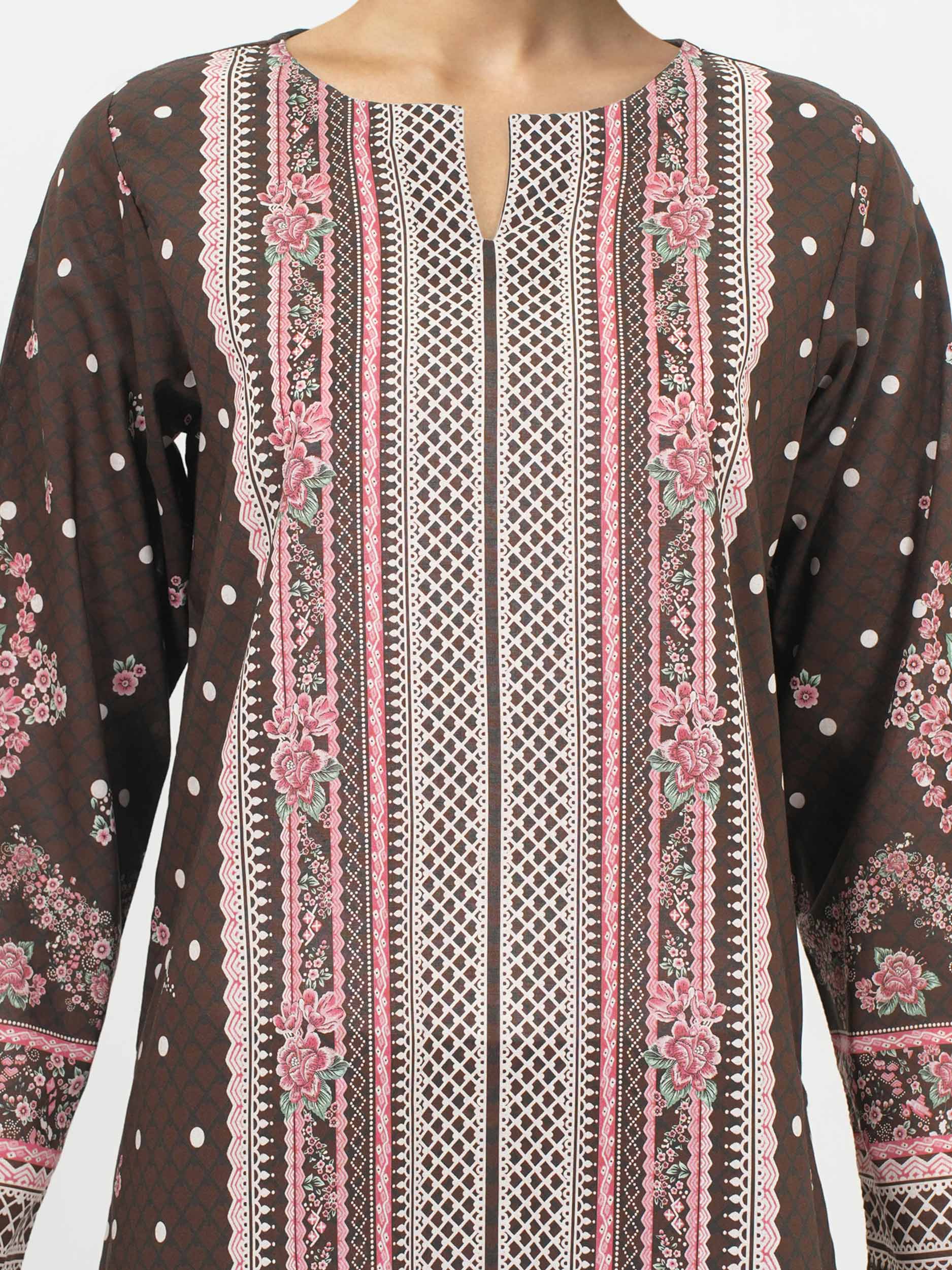 3 Piece Lawn Suit- Printed (Unstitched) - Image 4