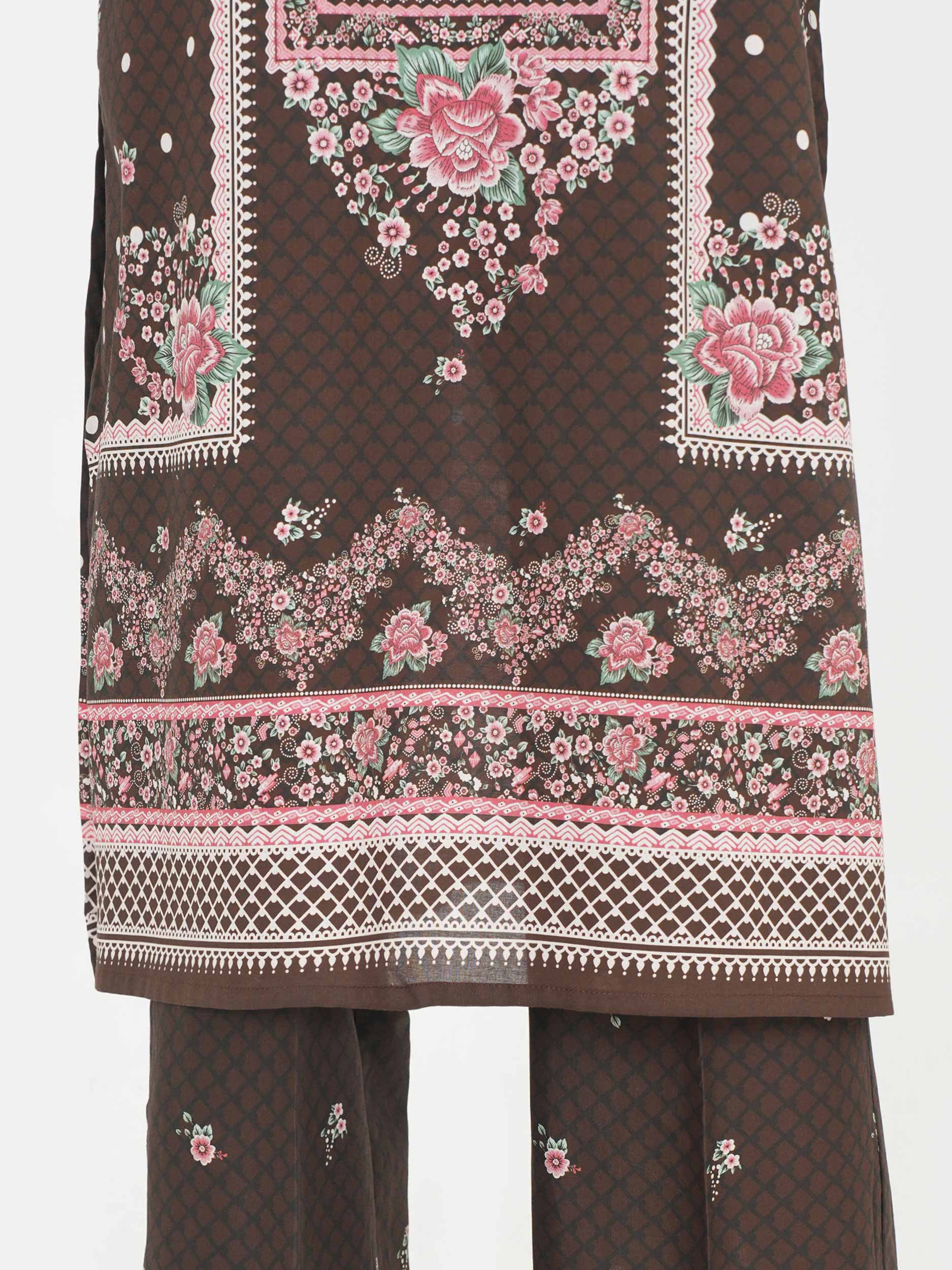 3 Piece Lawn Suit- Printed (Unstitched) - Image 5