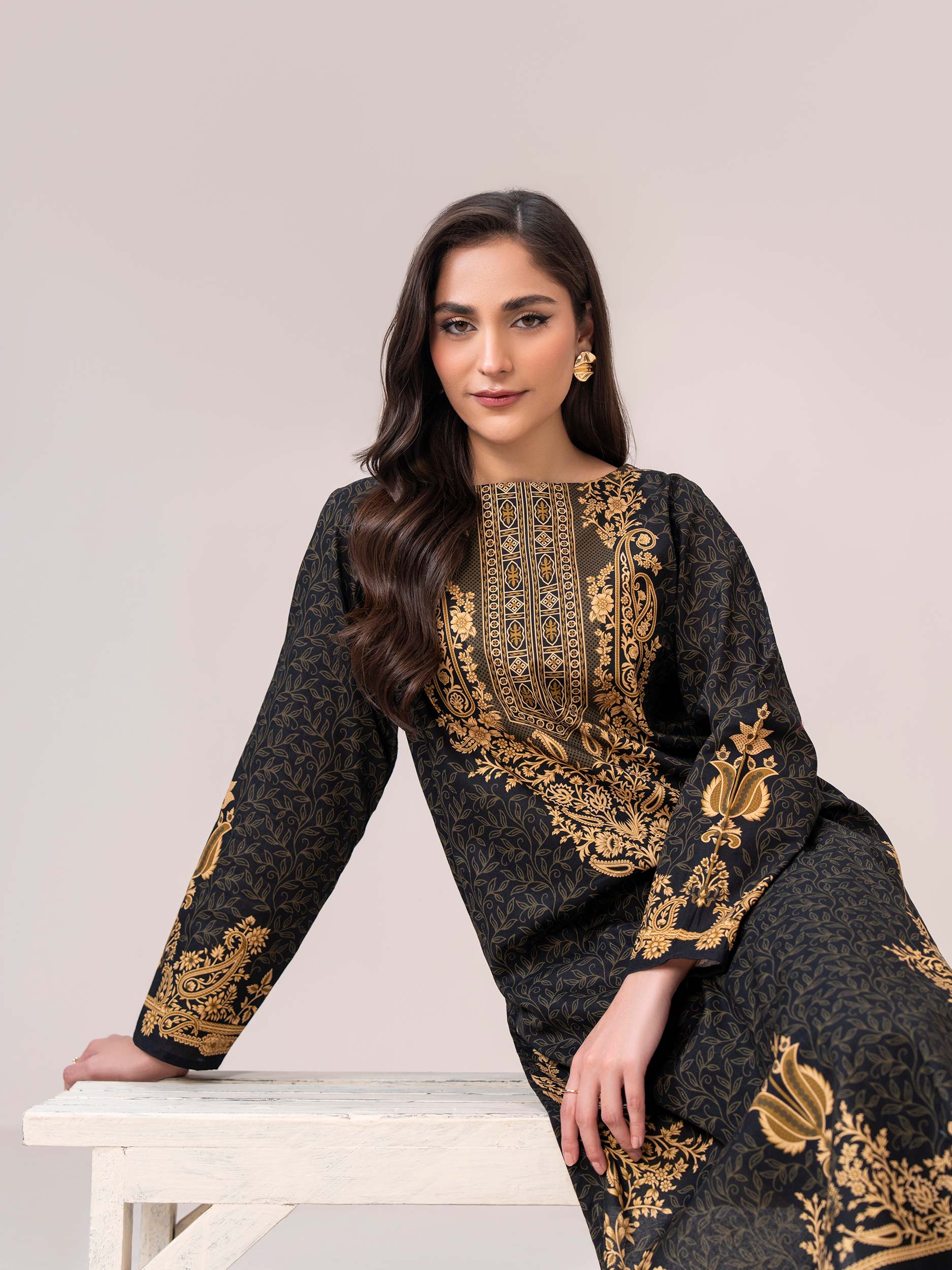 2 Piece Slub Khaddar Suit(Unstitched) - Image 6